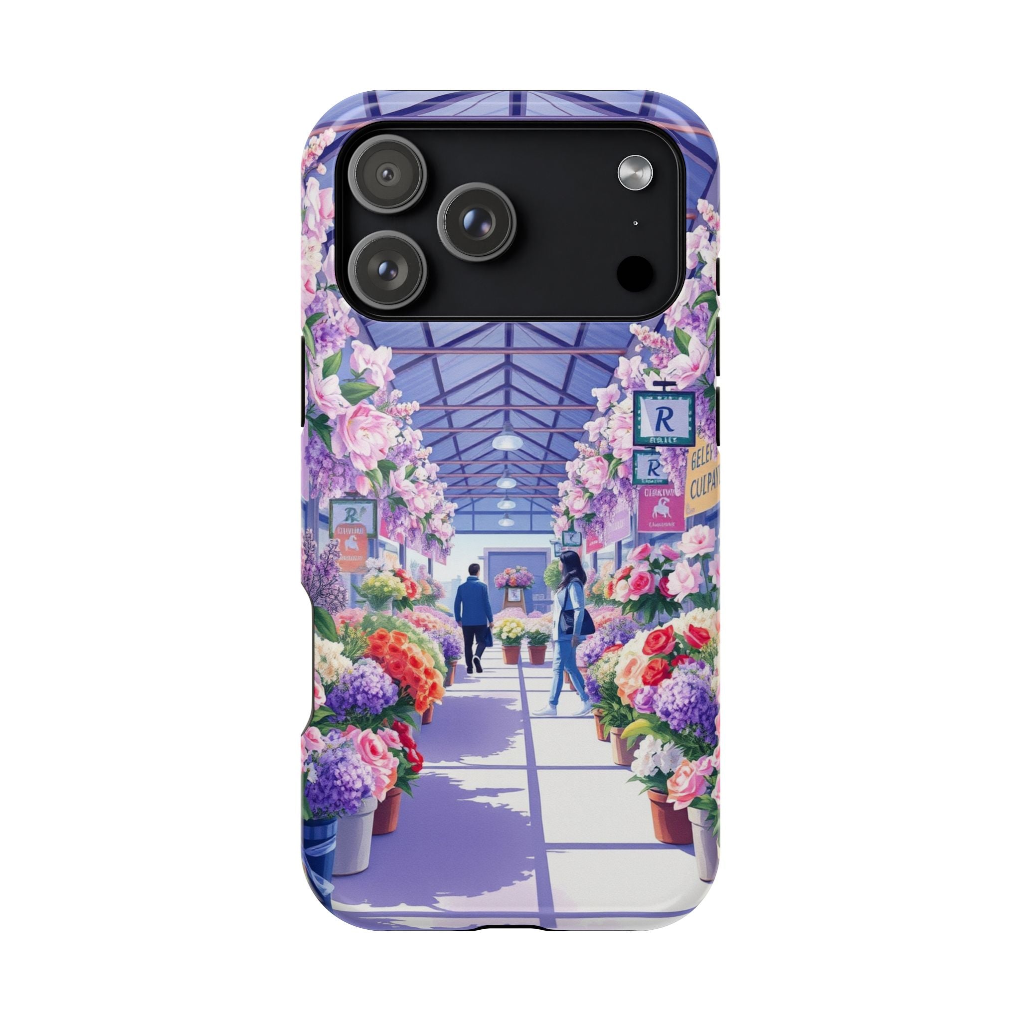 iPhone Flower Market Cinematic Art Clean Minimal Snap Cas Slim Snap Case · iPhon