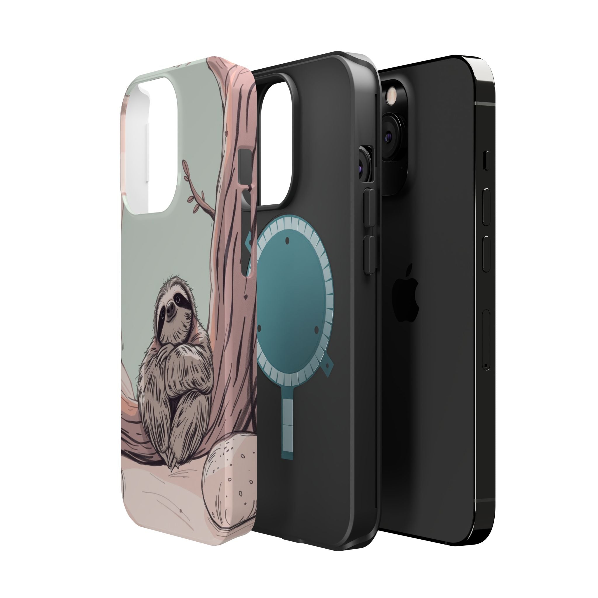 iPhone Cozy Sloth Mode Hand-Drawn Sketch Slim Everyday Designer Case · iPhone Ca