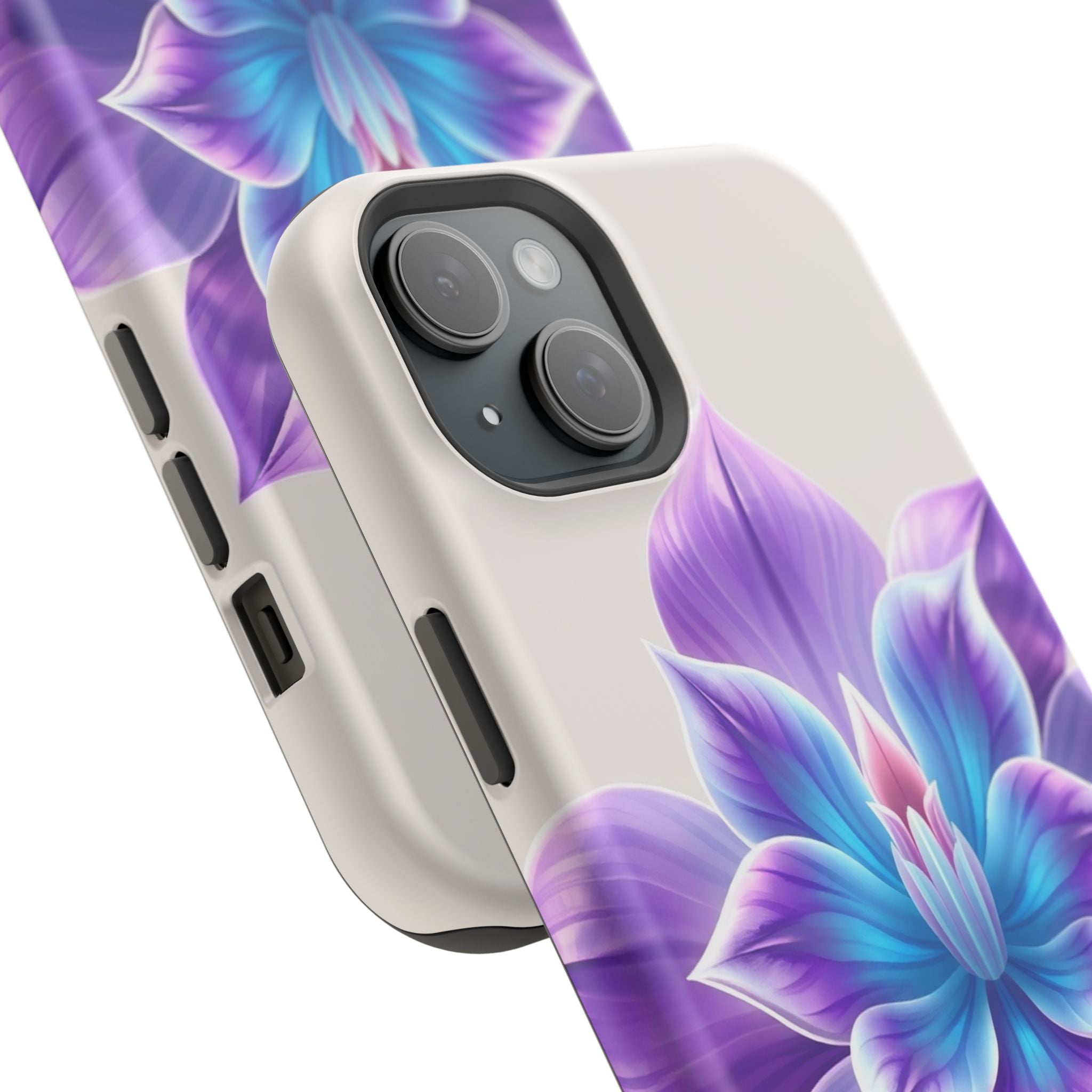 iPhone Dreamy Neon Floral Design 10 Slim Everyday Designer Case · iPhone Case
