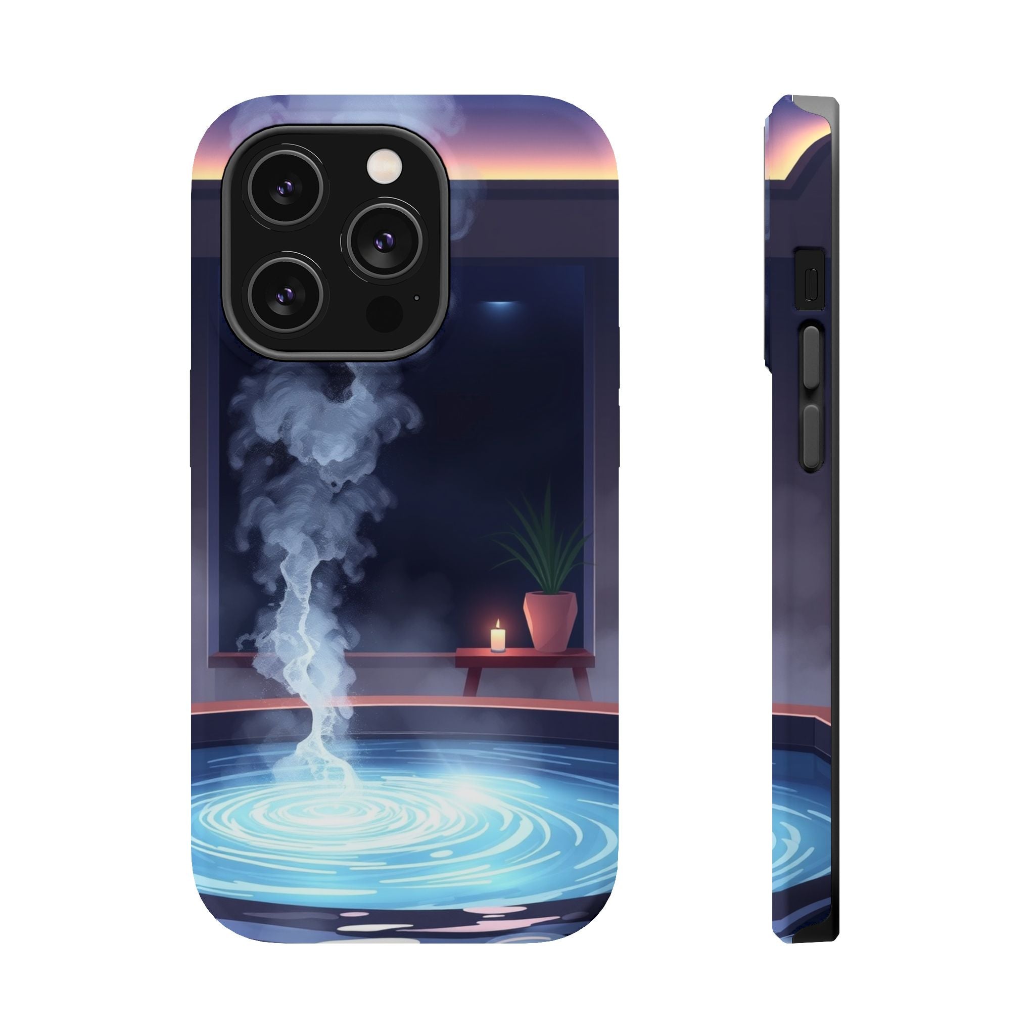 iPhone Hot Spring Steam Enchanted Art Slim Everyday iPhone 18 Designer · iPhone
