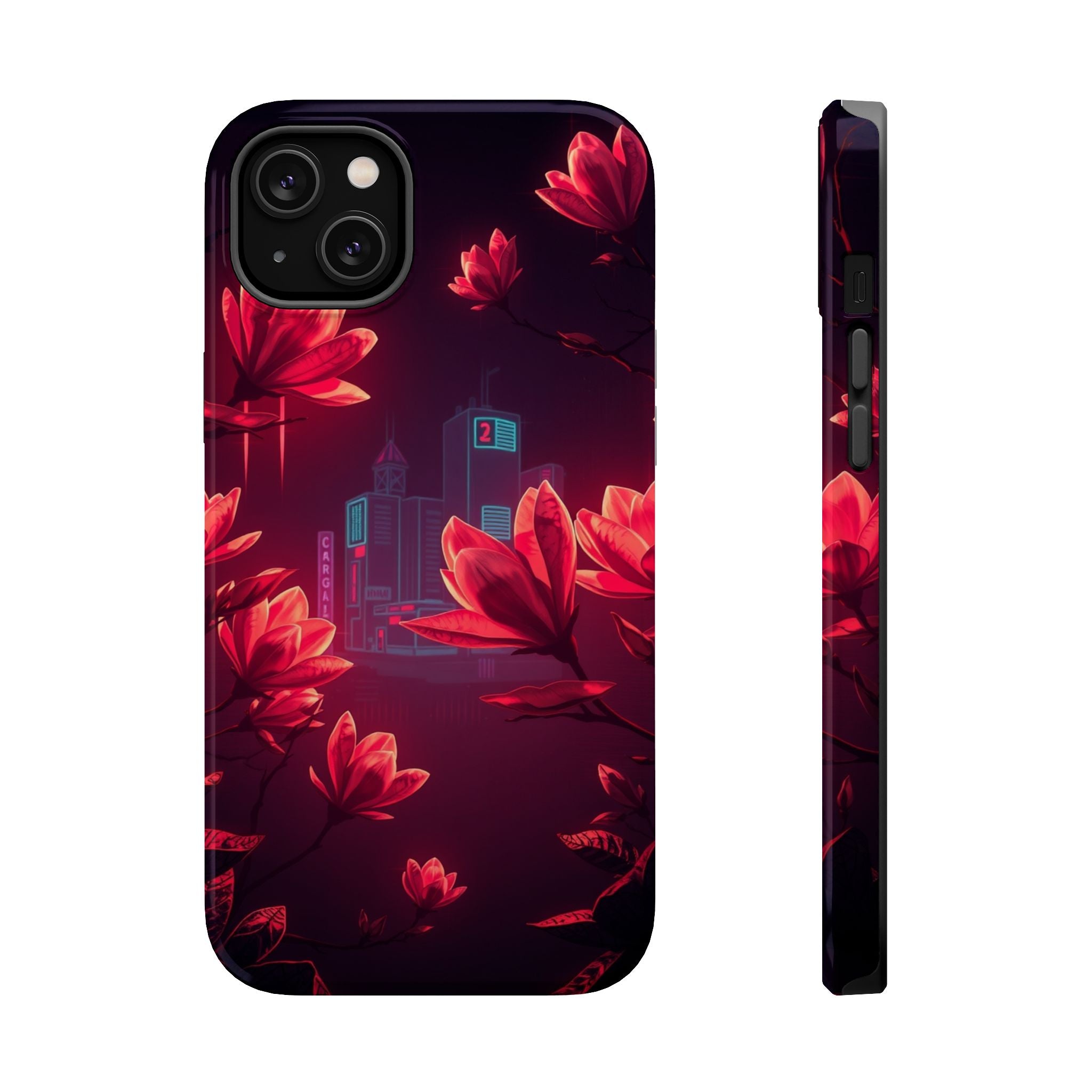 iPhone Charcoal And Copper Magnolia Dream Slim iPhone Everyday Designer · iPhone