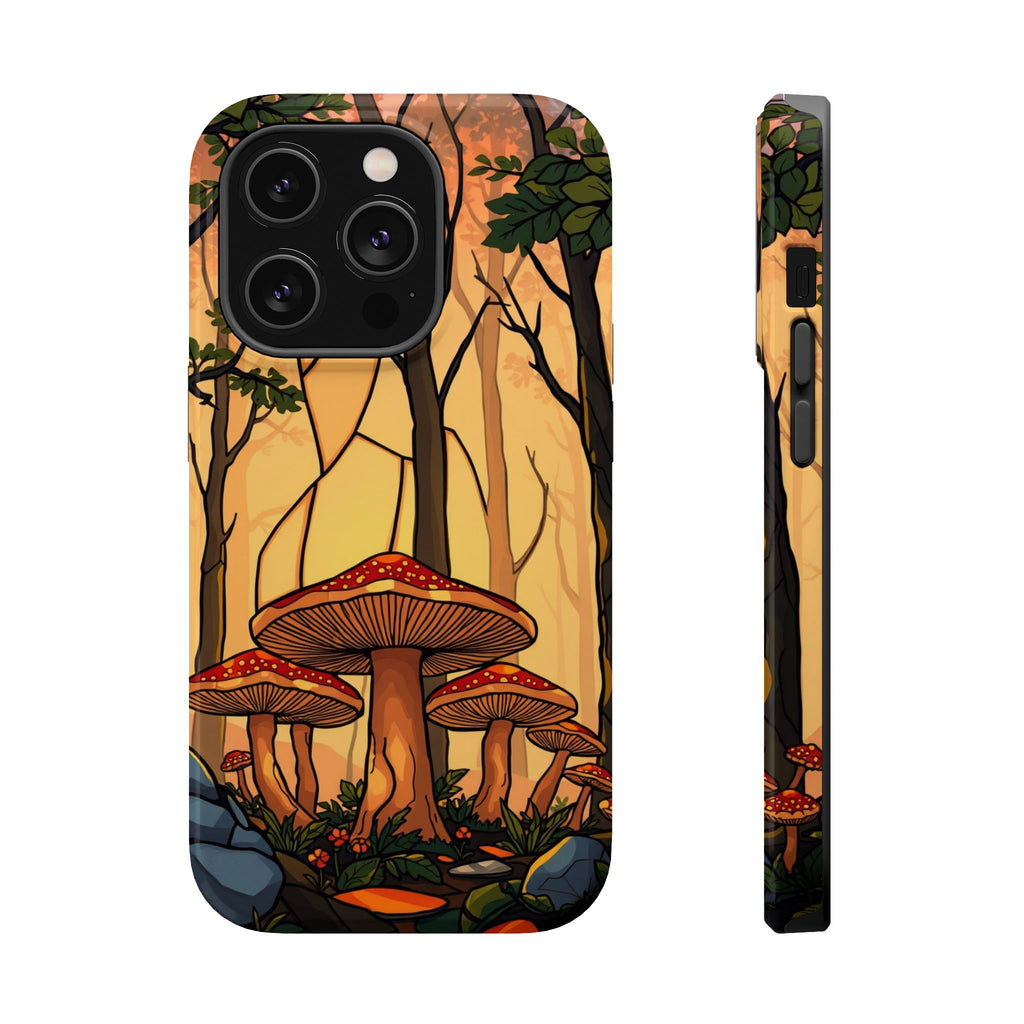 iPhone Sunset Amber And Peach Mushroom Forest Slim iPhone Everyday · iPhone Case
