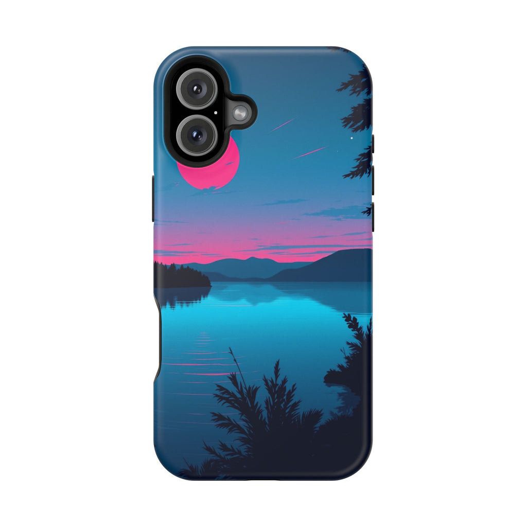 iPhone Cyan And Magenta Lake at Twilight Slim Everyday iPhone Designer · iPhone