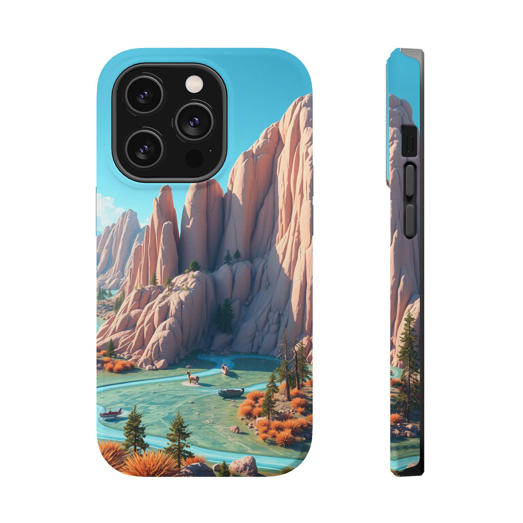 iPhone Pine Ridge Electric Art Slim Everyday Designer Case · iPhone Case