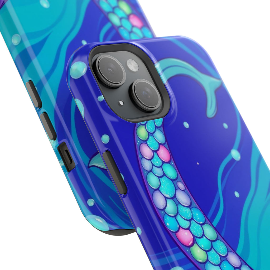 iPhone Mermaid Tail Swirl Kids Fun iPhone Phone Case Gift Artistic · iPhone Case