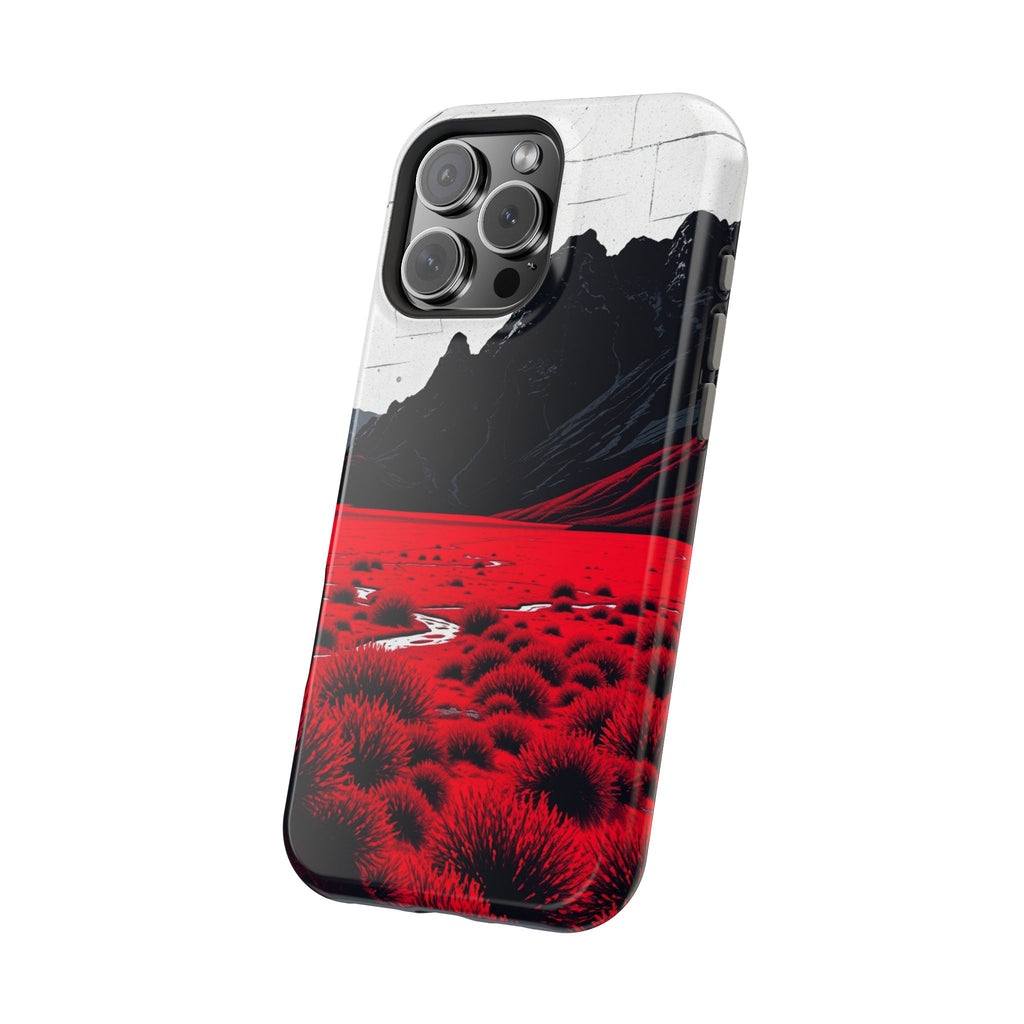 iPhone Black And Crimson Tundra Expanse Slim Everyday iPhone 15 · iPhone Case