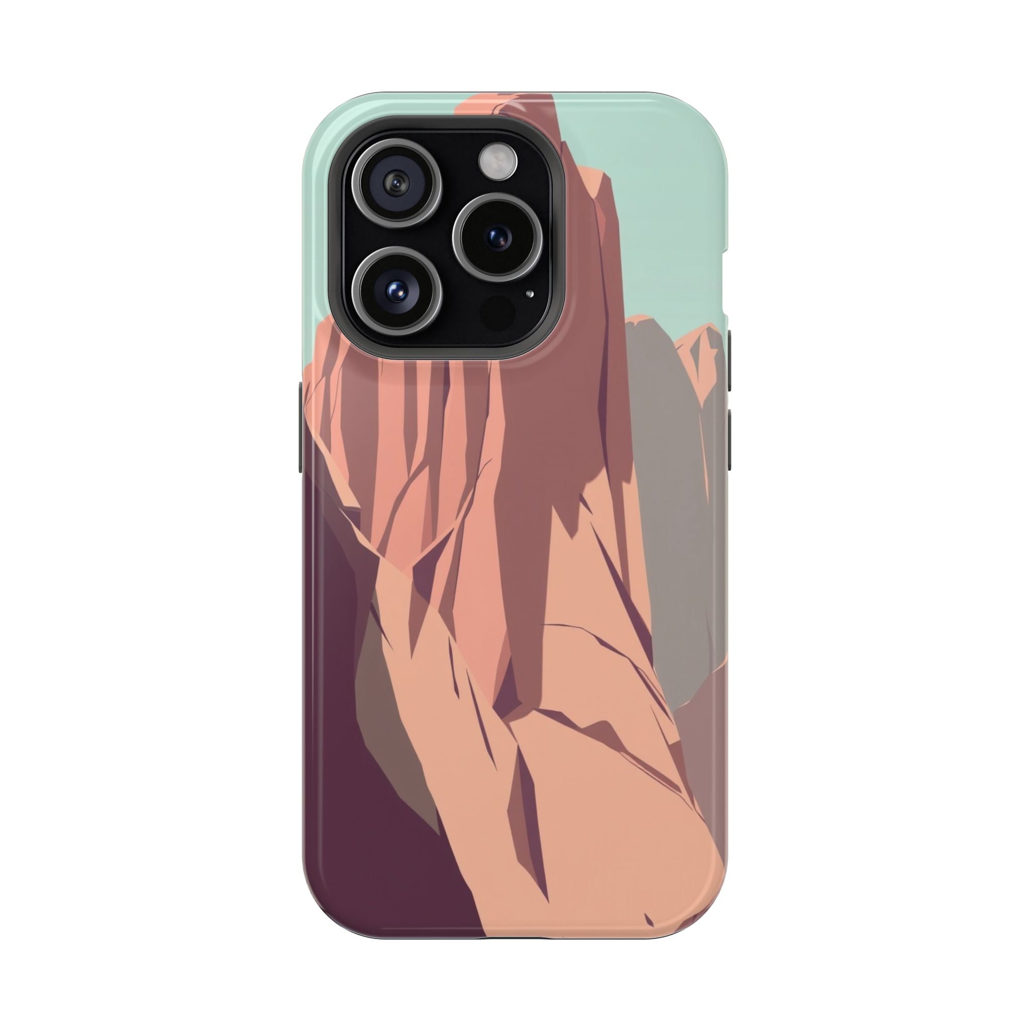 iPhone Rose Pink And Cream Canyon Wall Slim Everyday Designer Case · iPhone Case