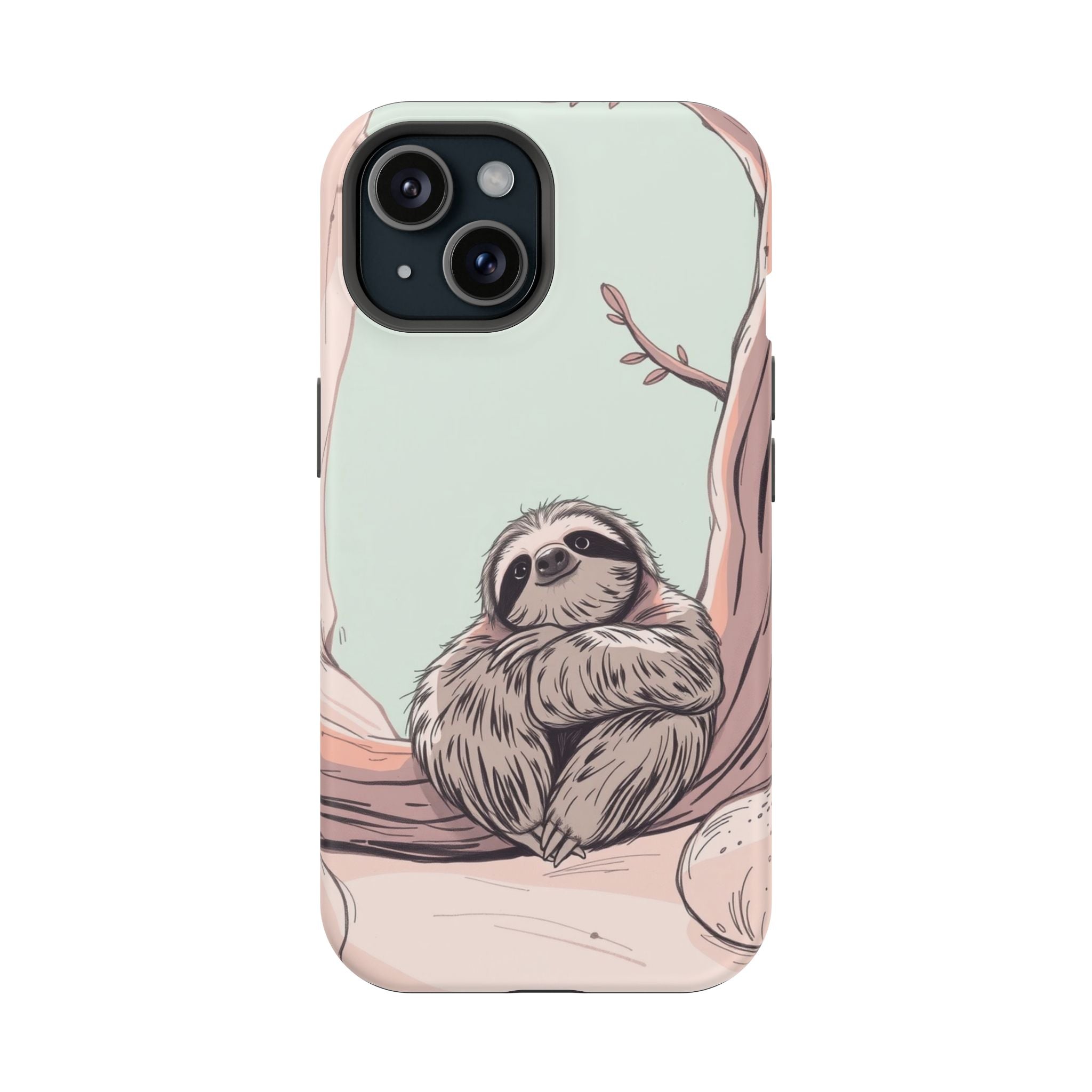 iPhone Cozy Sloth Mode Hand-Drawn Sketch Slim Everyday Designer Case · iPhone Ca