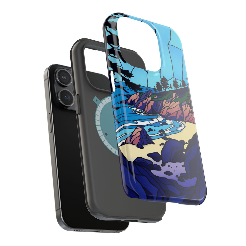 iPhone Indigo And Violet Pebble Beach Slim Everyday iPhone 11 Designer · iPhone
