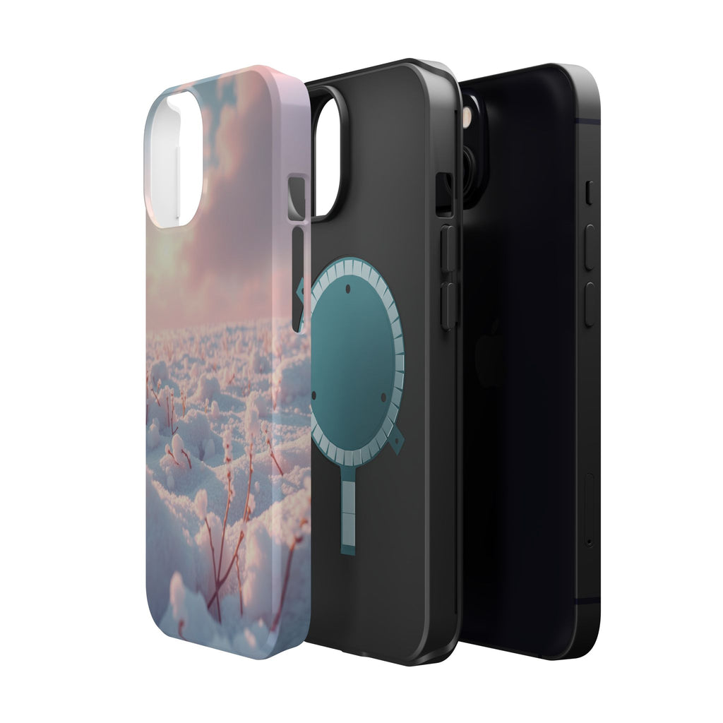 iPhone Snow Field Enchanted Art 13 Bold Modern Everyday Snap Case · iPhone Case