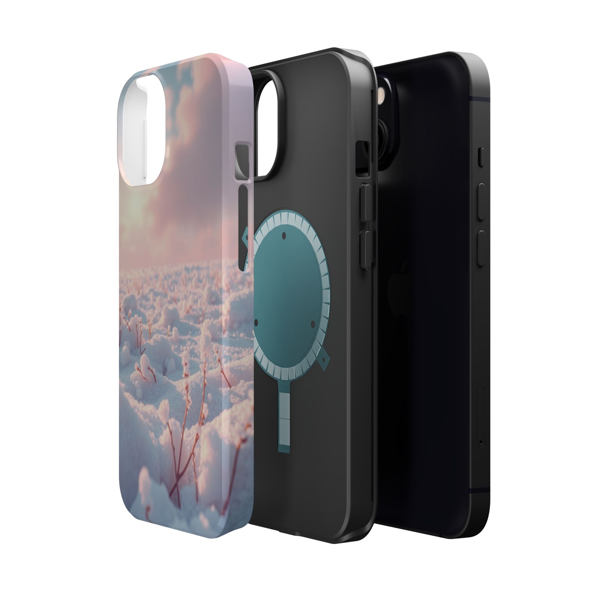 iPhone Snow Field Enchanted Art 13 Bold Modern Everyday Snap Case · iPhone Case
