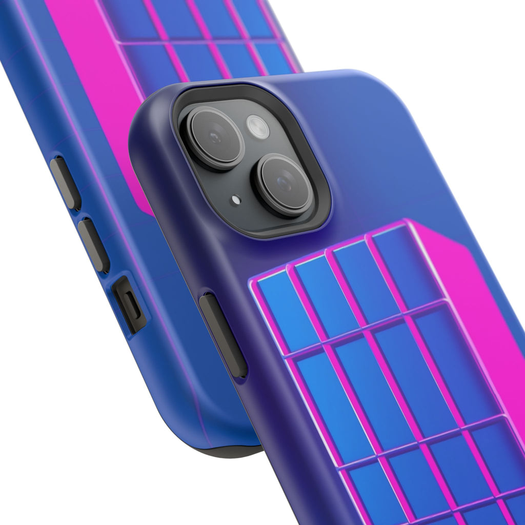 iPhone Earthy 80s Grid Synthwave Design Slim Everyday Designer Case · iPhone Cas