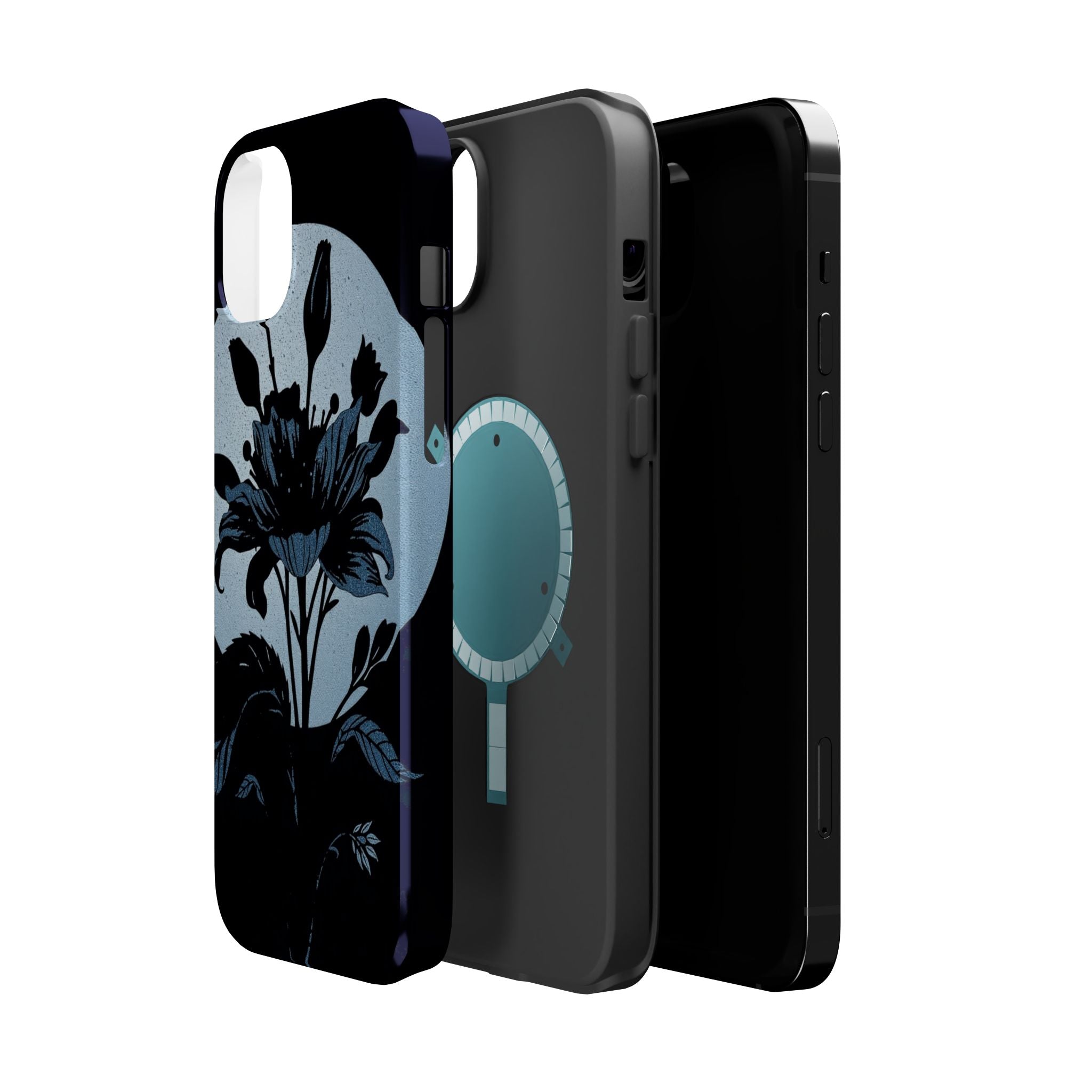 iPhone Radiant Floral Silhouette Design Slim Everyday Designer Case · iPhone Cas