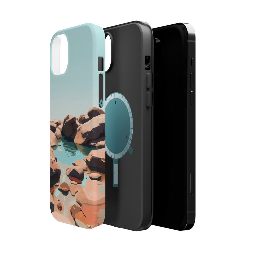 iPhone Tidal Pool Oil Painting Impressionist Slim iPhone Everyday · iPhone Case