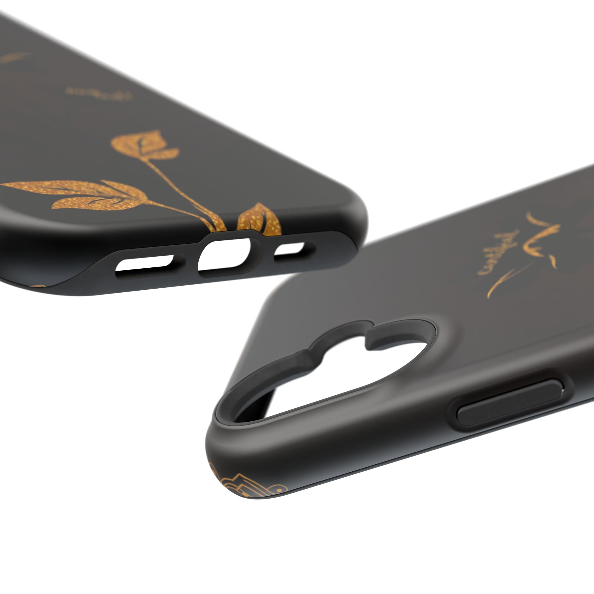 iPhone Earthy Floral Silhouette Design Slim Everyday Designer Case · iPhone Case