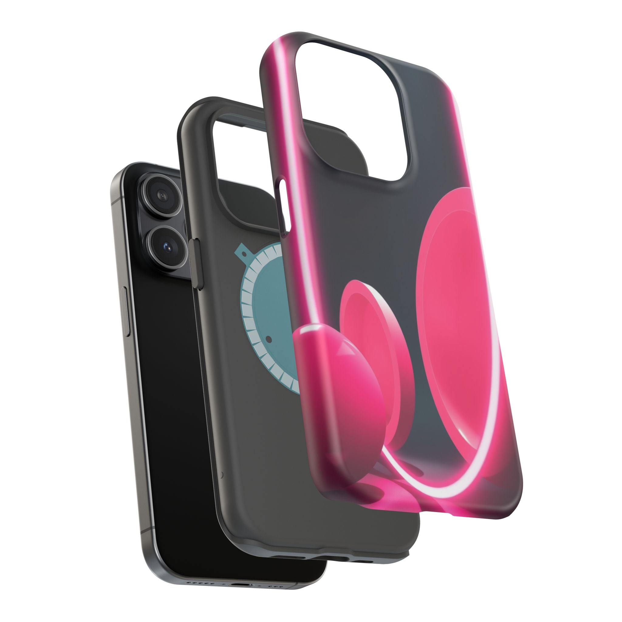 iPhone 1960s Mod Circles Neon Cyberpunk Slim Everyday Designer Case · iPhone Cas