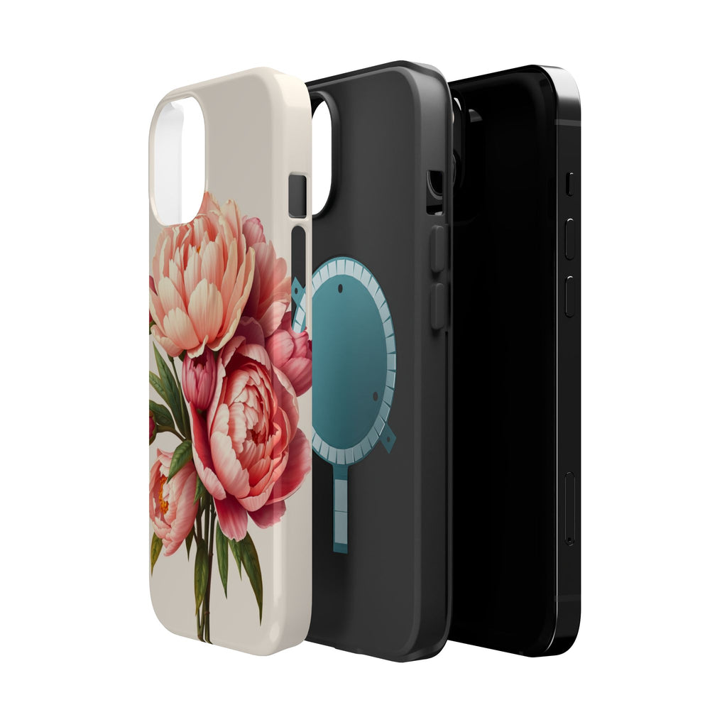 iPhone Rose Pink And Cream Peony Bouquet Slim Everyday iPhone Designer · iPhone