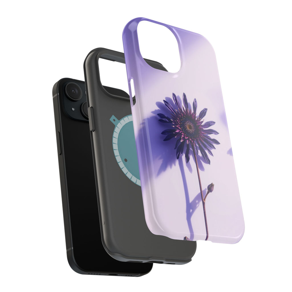 iPhone Indigo And Violet Dried Flower Flat Lay Soft iPhone Finish · iPhone Case