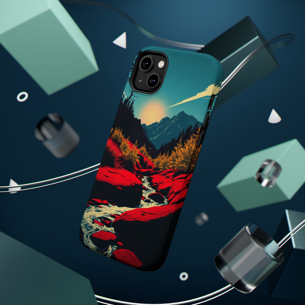 iPhone Earthy Spring Creek Design Bold Modern Everyday Snap Case · iPhone Case