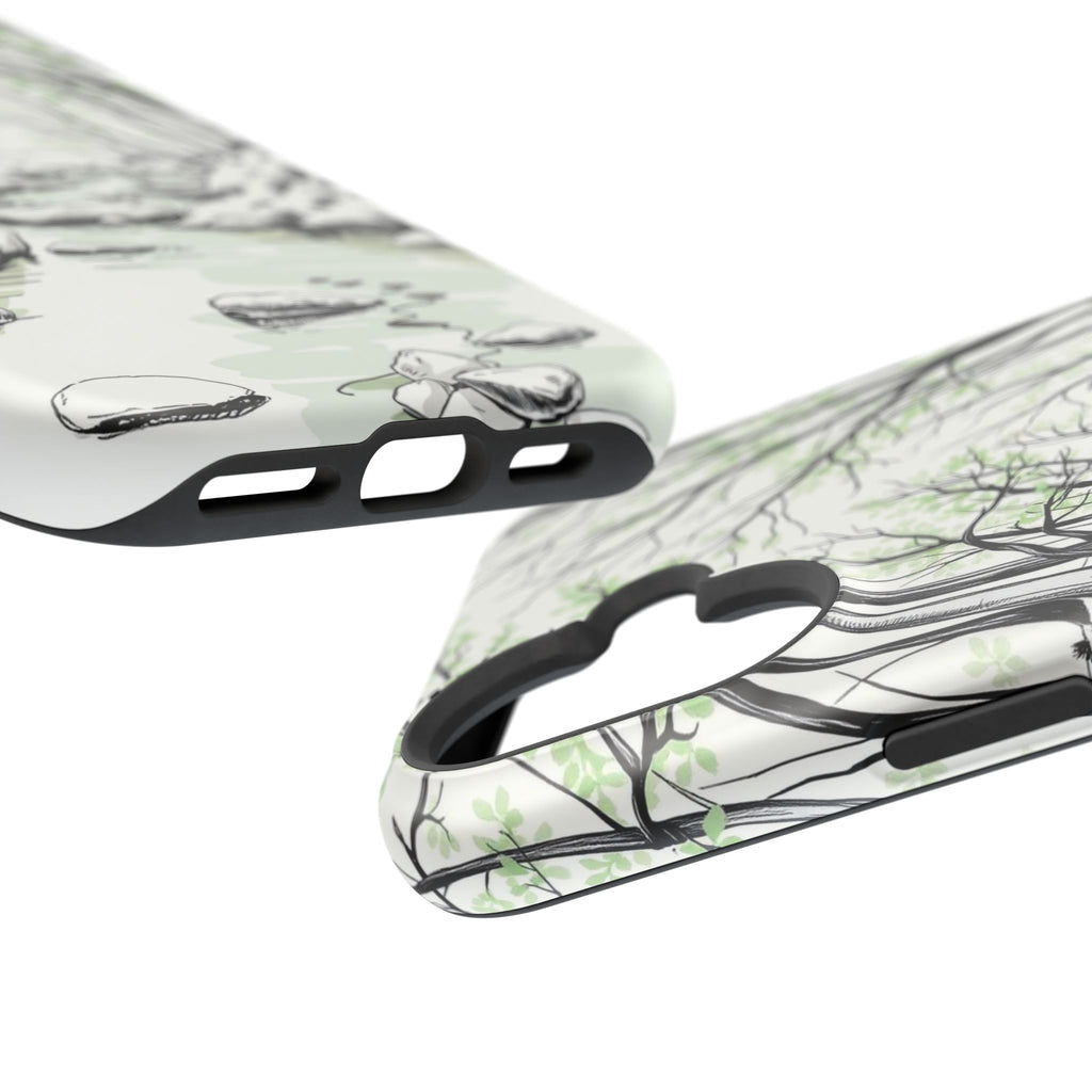 iPhone Sage And Ivory Spring Creek Bold Modern Everyday Snap Case · iPhone Case
