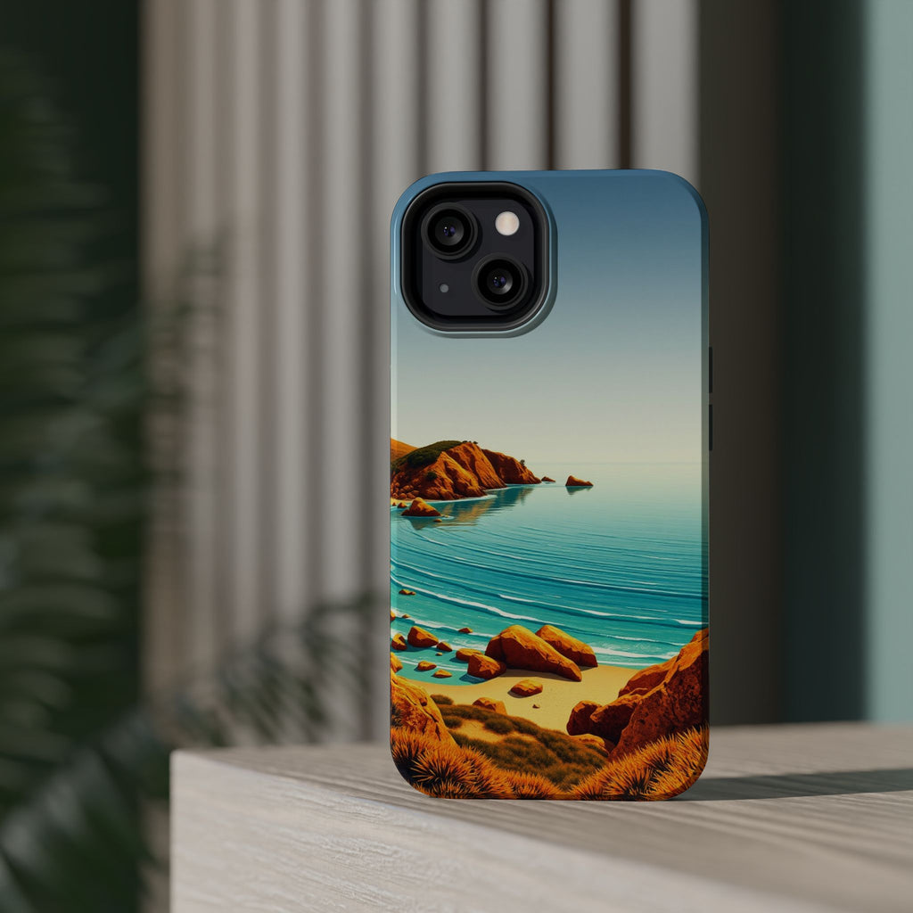 iPhone Mustard And Rust Pebble Beach Slim Everyday iPhone 14 Designer · iPhone C