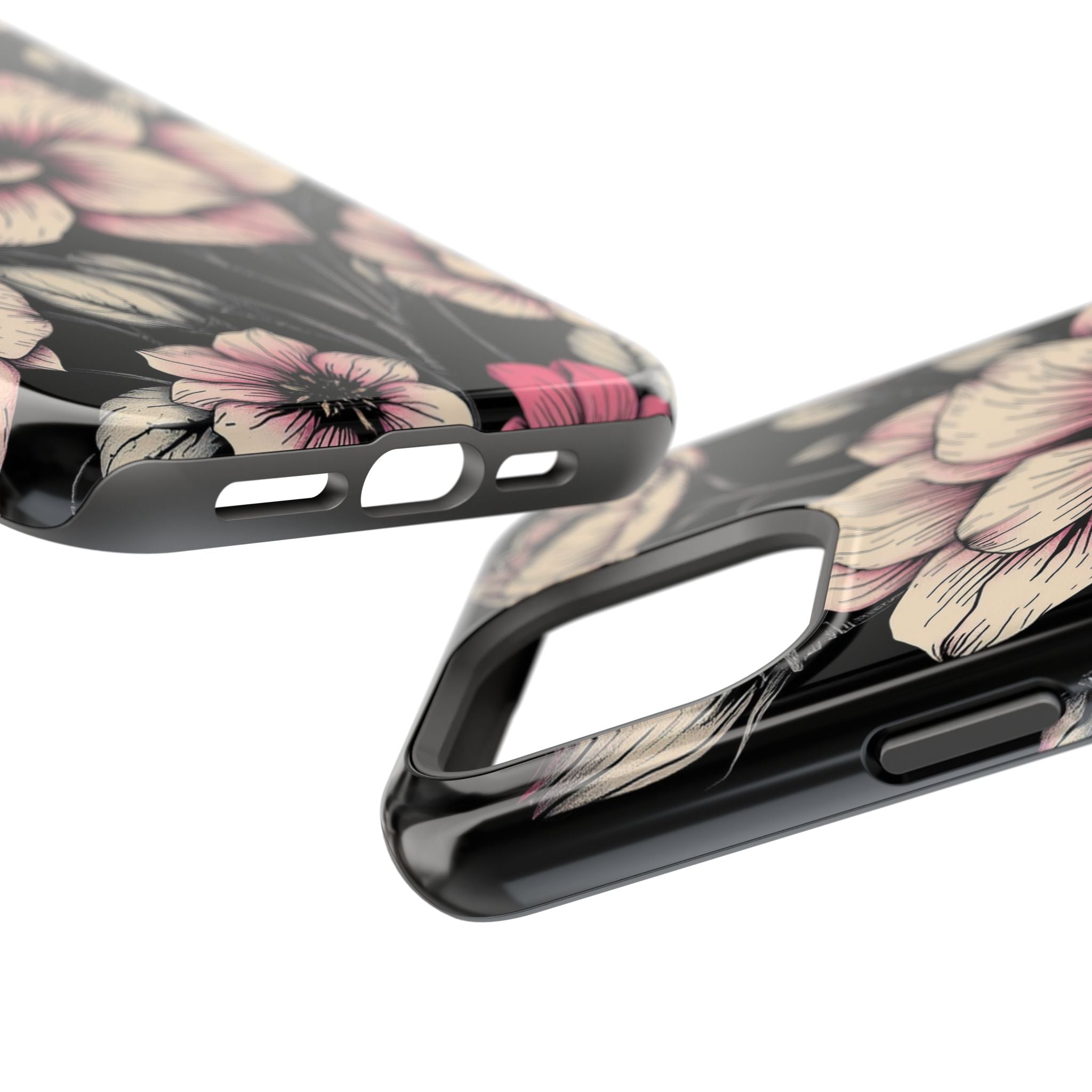 iPhone Floral Dark Academia Gothic Ink Slim Everyday Designer Case · iPhone Case