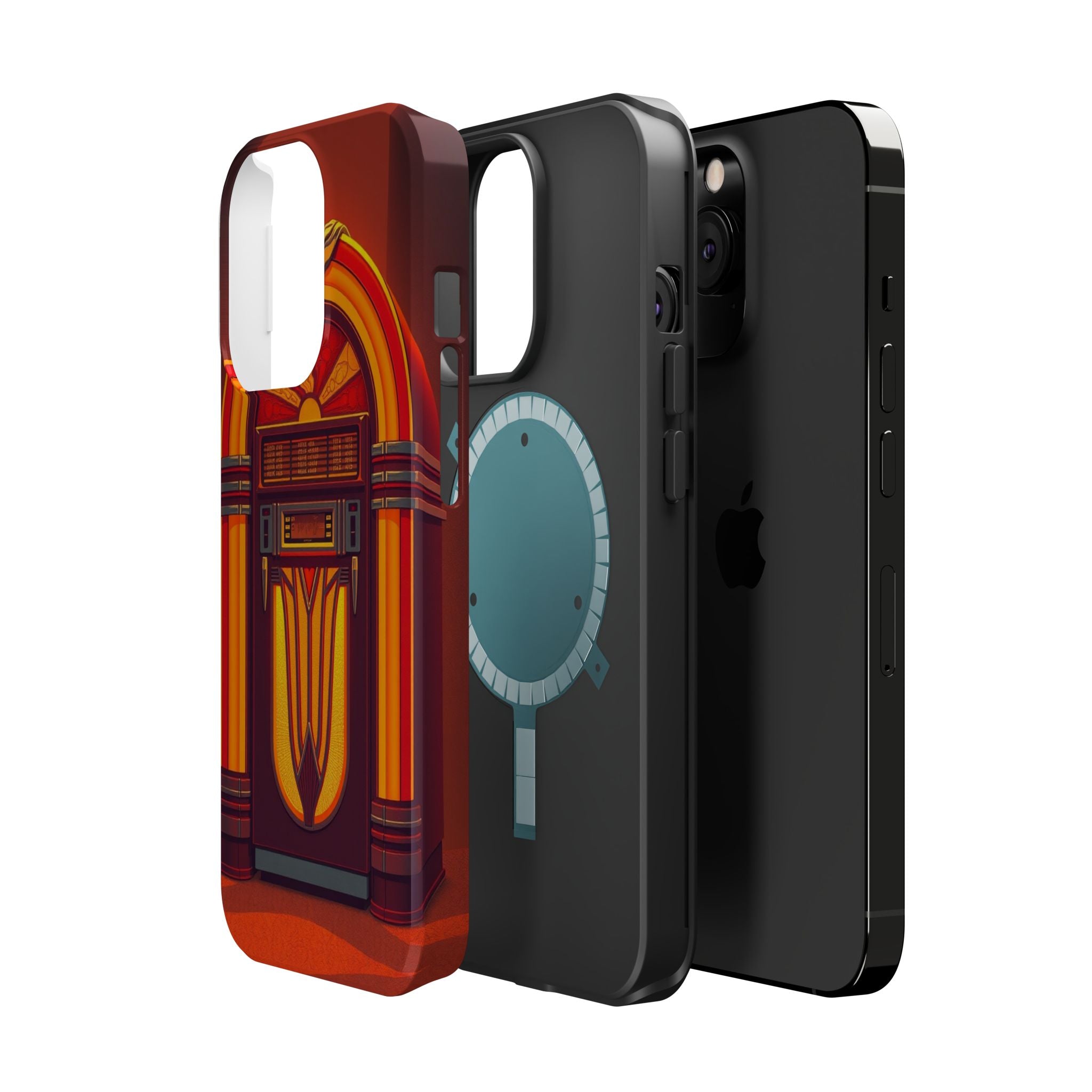 iPhone Jukebox Glow Pop Art Bold Bold Modern Everyday Snap Case · iPhone Case