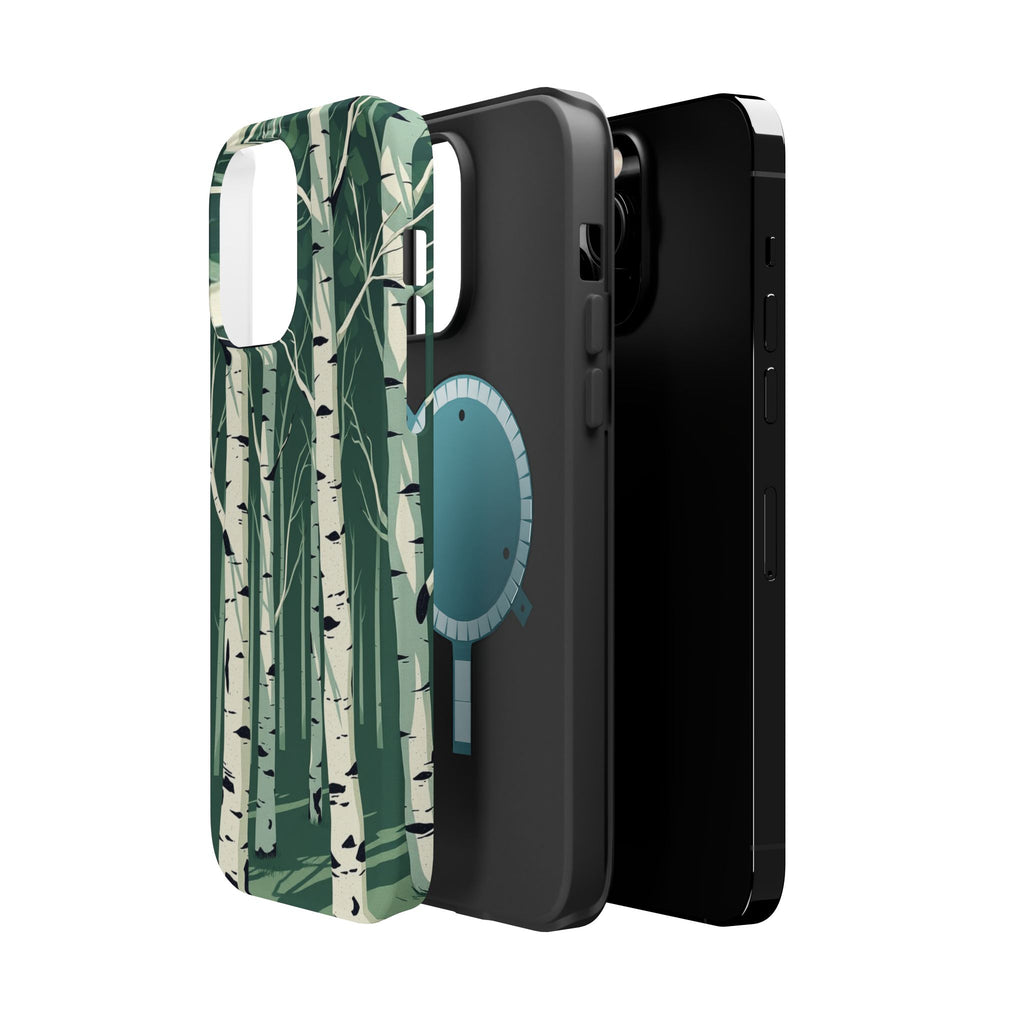 iPhone Birch Grove Abstract Geometric Slim Everyday Designer Case · iPhone Case