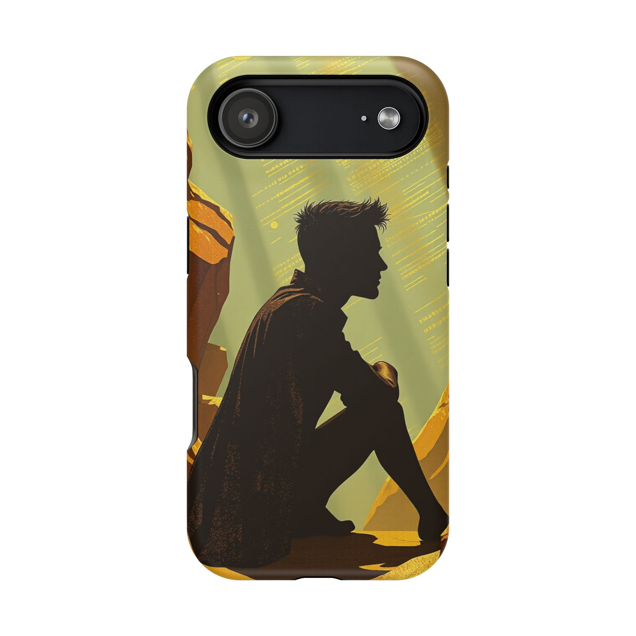 iPhone Mustard And Rust Overthinking Again Slim Everyday Designer Case · iPhone
