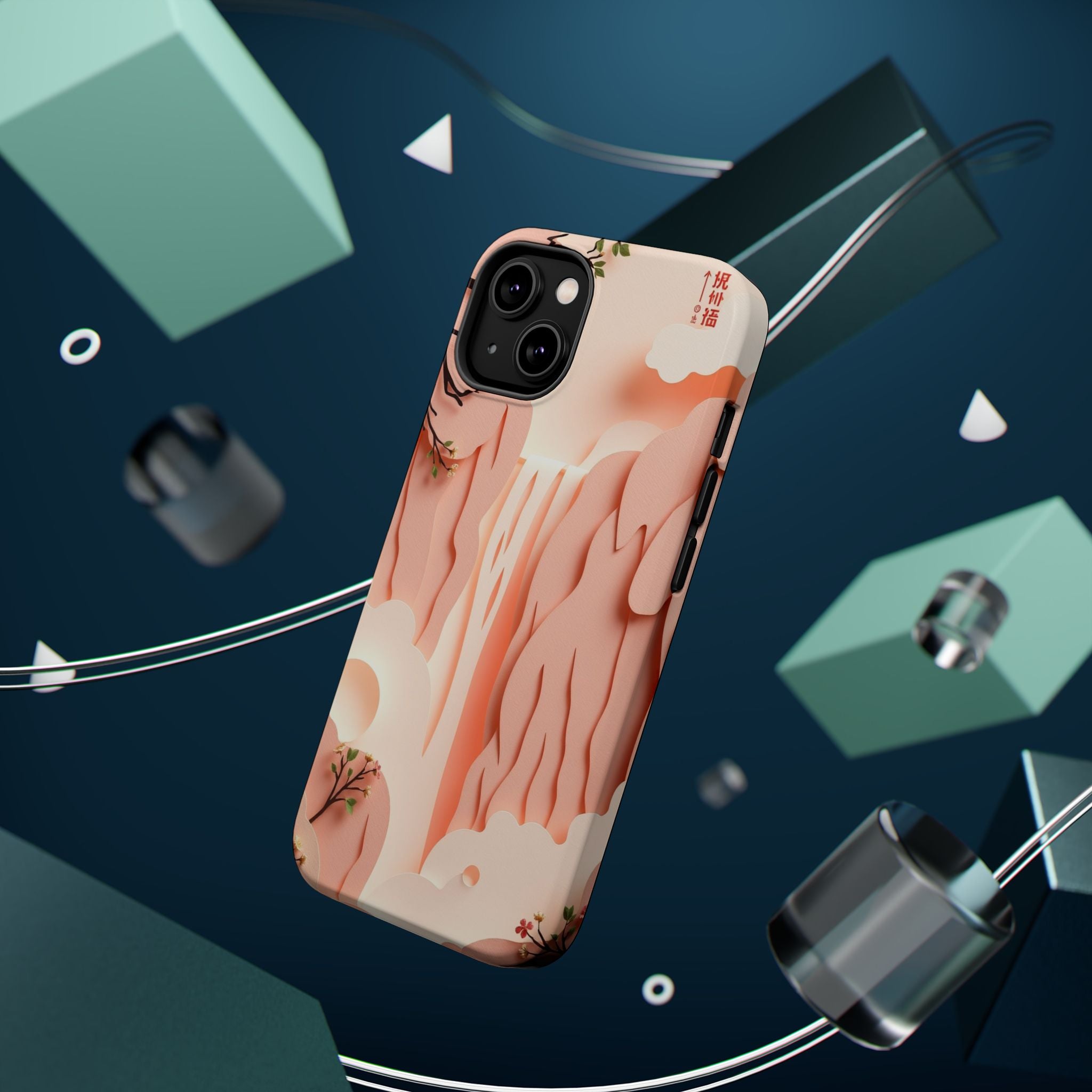 iPhone Waterfall Mist Electric Art Bold Modern Everyday Snap Case · iPhone Case