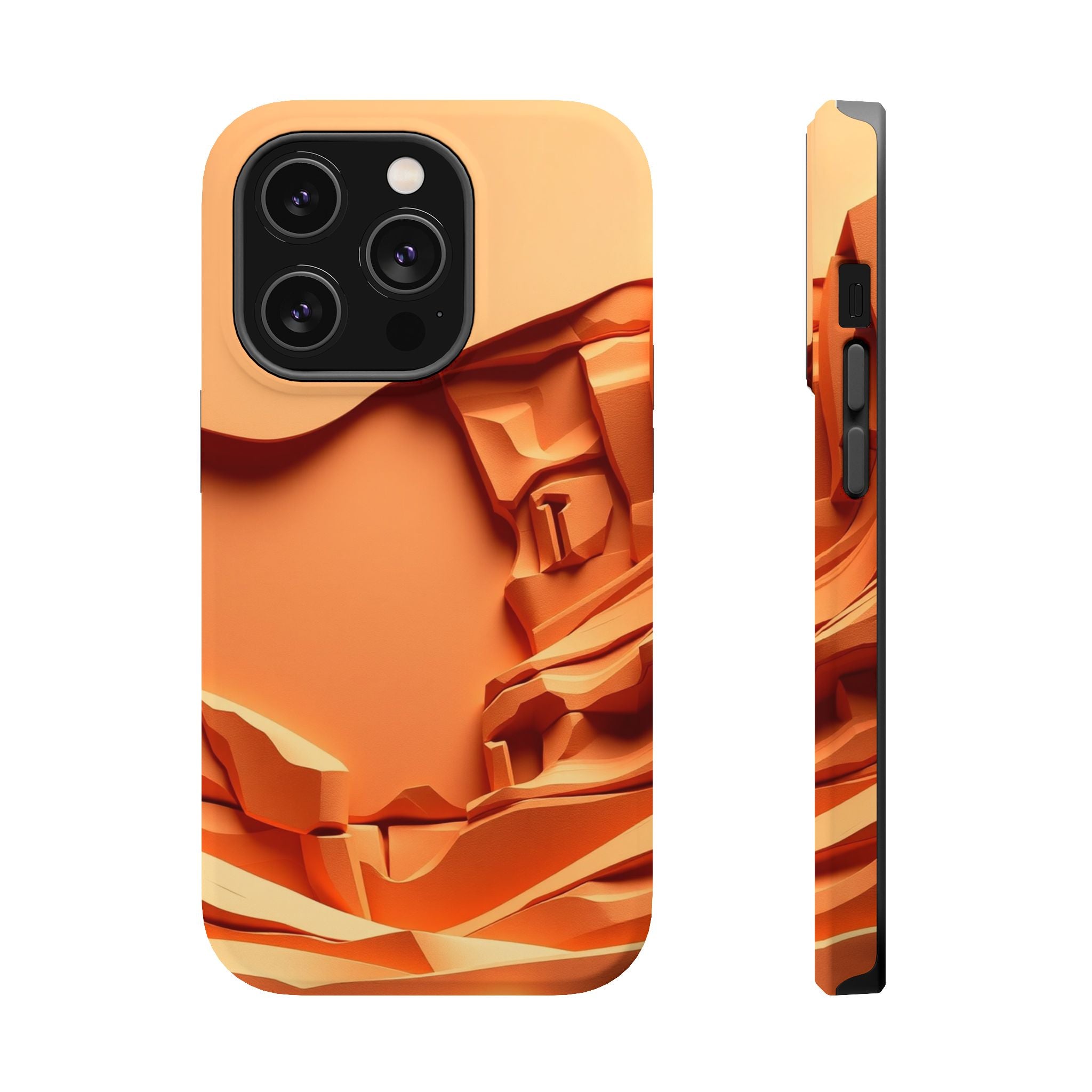iPhone Burnt Orange And Sand Canyon Wall Slim Everyday iPhone 12 · iPhone Case