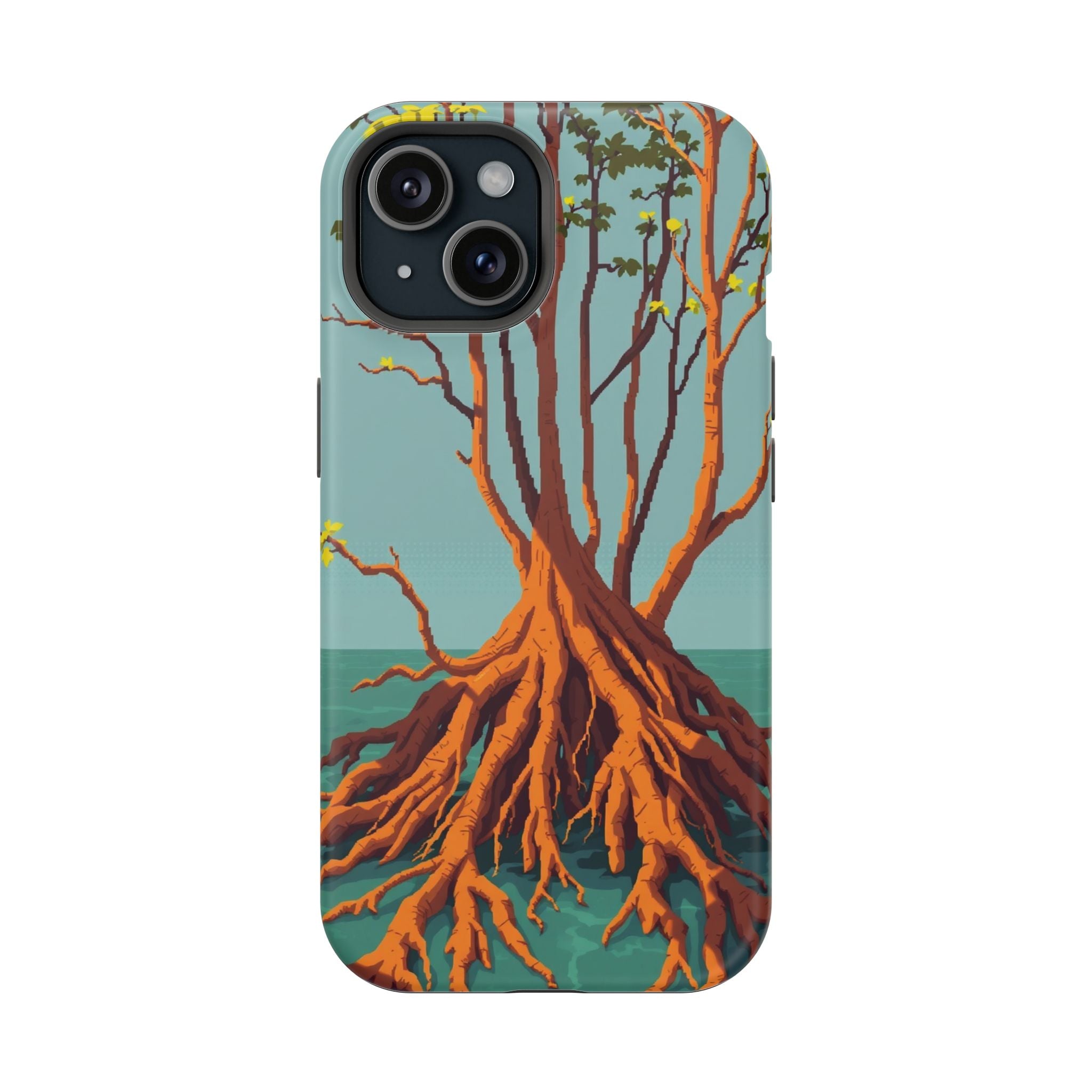 iPhone Mustard And Rust Mangrove Roots Slim Everyday iPhone 13 Designer · iPhone