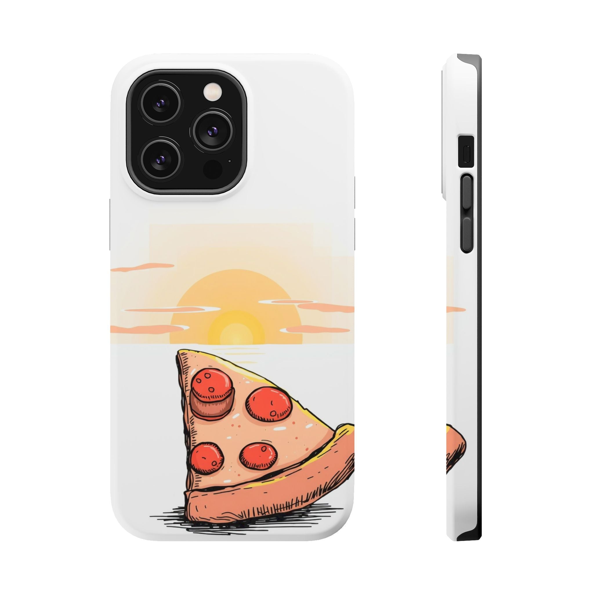 iPhone Earthy Pizza Slice Sunset Design Slim Everyday Designer Case · iPhone Cas