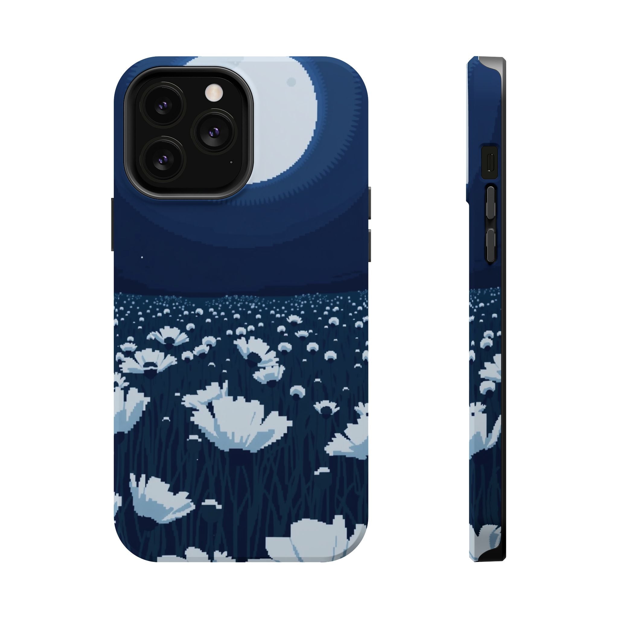 iPhone Poppy Field Pixel Art -Bit Bold Modern Everyday Snap Case · iPhone Case