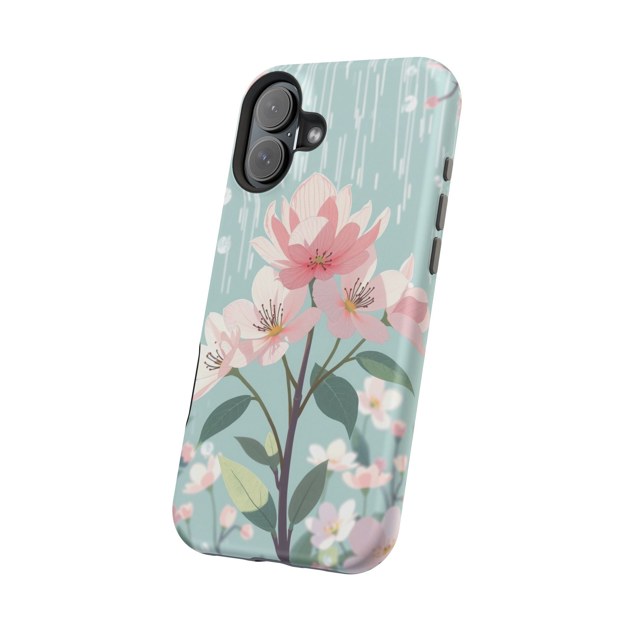 iPhone Mint And Blush Spring Shower Bloom Slim iPhone Everyday Designer · iPhone