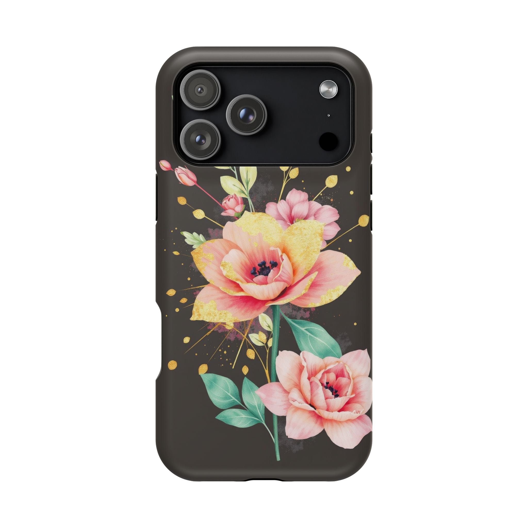 iPhone Earthy Floral Watercolor Splash Design Clean iPhone 14 Minimal · iPhone C