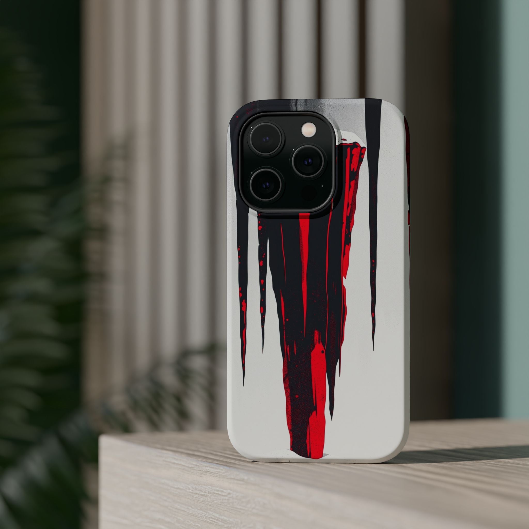 iPhone Black And Crimson Icicle Formation Slim iPhone 15 Everyday · iPhone Case