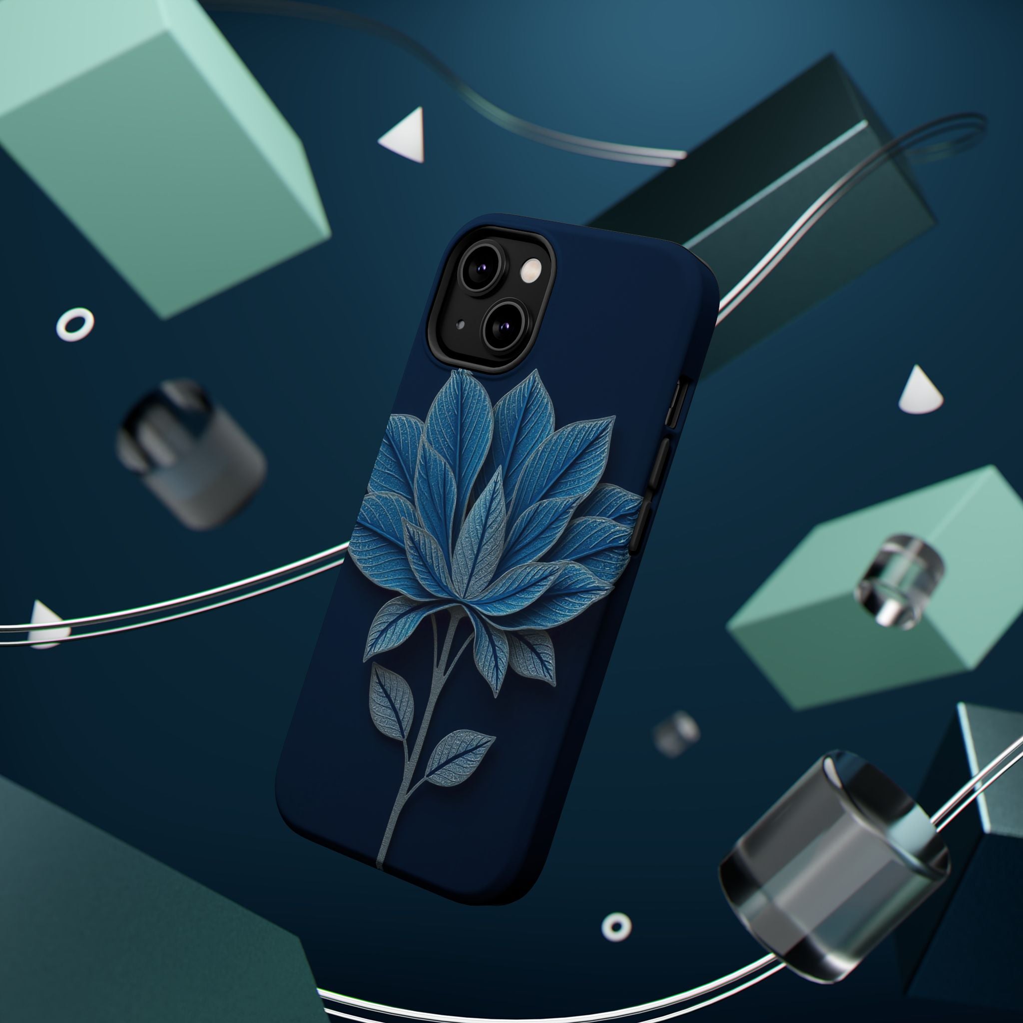 iPhone Night Bloomer Paper Cut Art Bold Modern Everyday Snap Case · iPhone Case