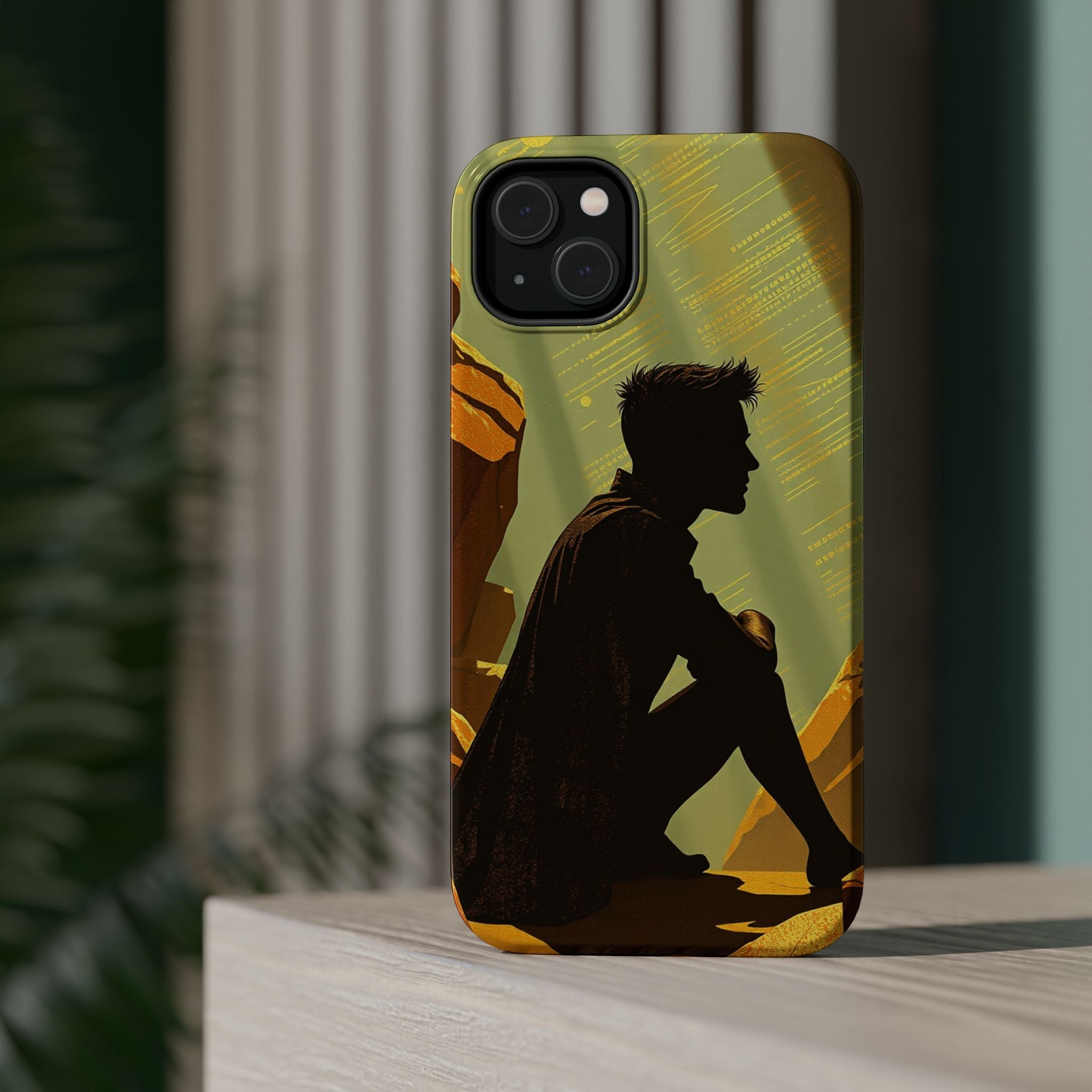 iPhone Mustard And Rust Overthinking Again Slim Everyday Designer Case · iPhone