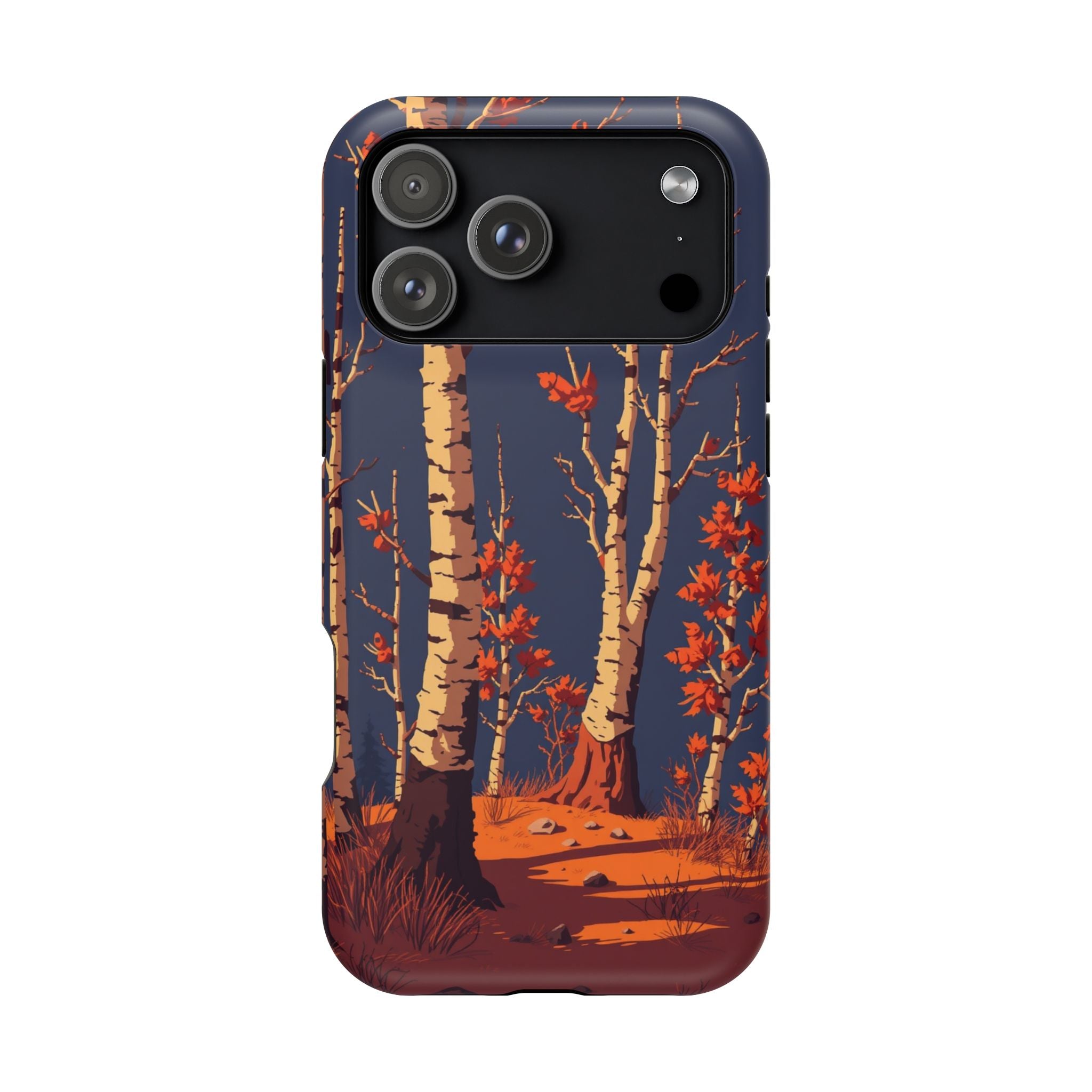 iPhone Birch Grove Pixel Art -Bit Bold Modern Everyday Snap Case · iPhone Case