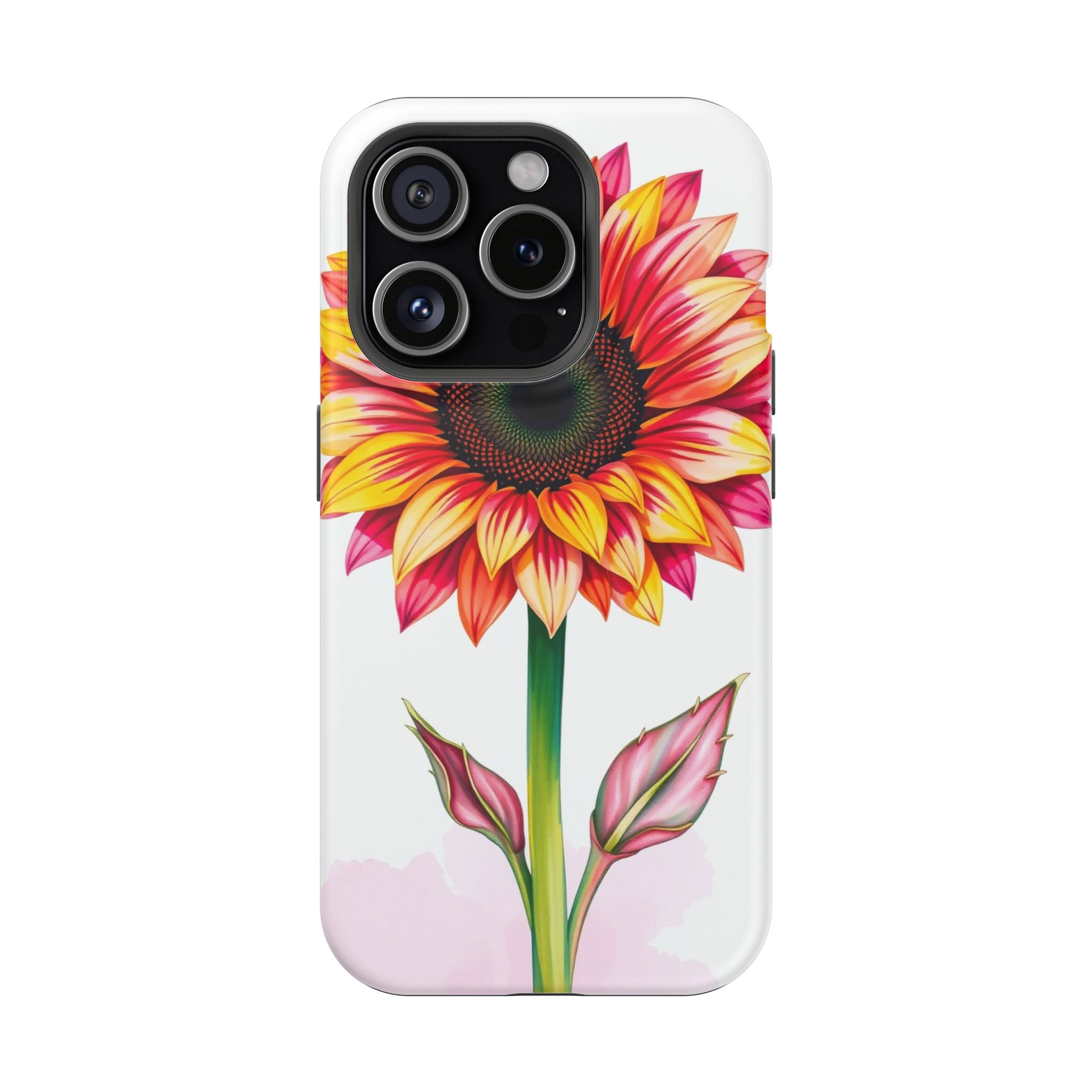 iPhone Sunflower Pop Vibrant Watercolor Slim Snap Case · iPhone Case