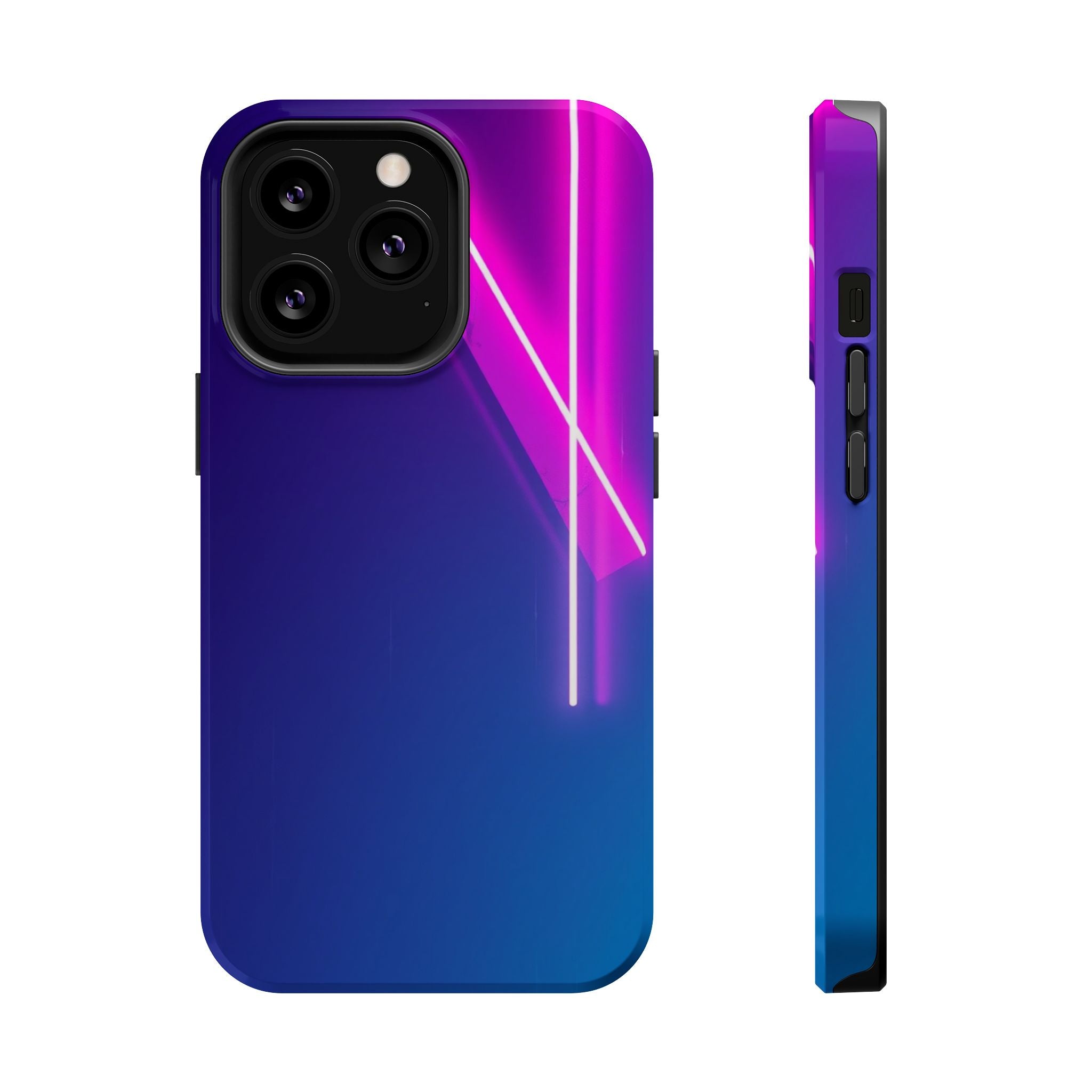 iPhone 1990s Geometric Neon Electric Art Slim Everyday Designer Case · iPhone Ca