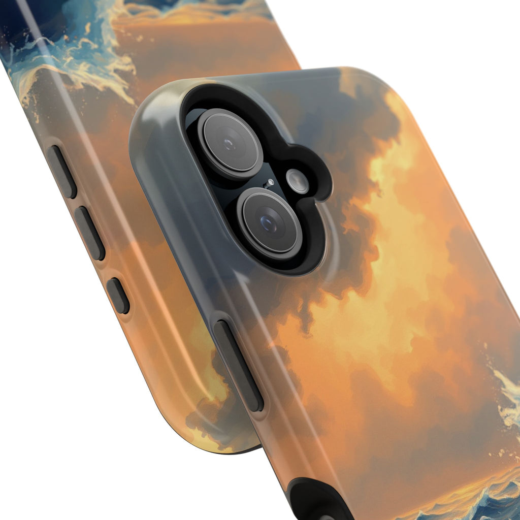 iPhone Sunset Amber And Peach Storm at Sea Slim iPhone Everyday · iPhone Case