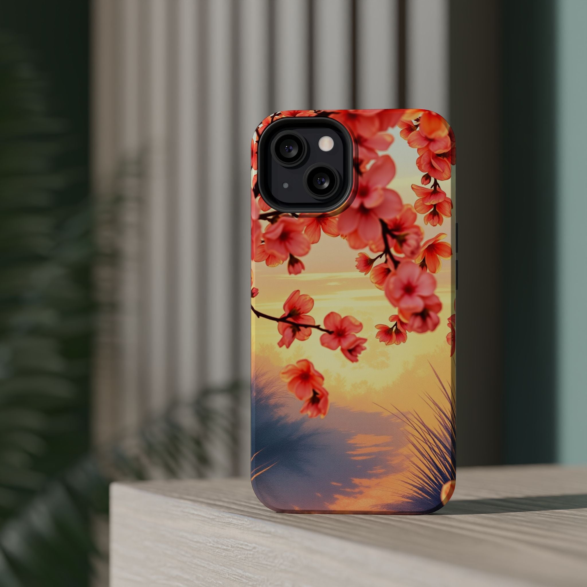 iPhone Sunset Amber And Peach Blossom Trail Slim Snap Cas Carry Case · iPhone Ca