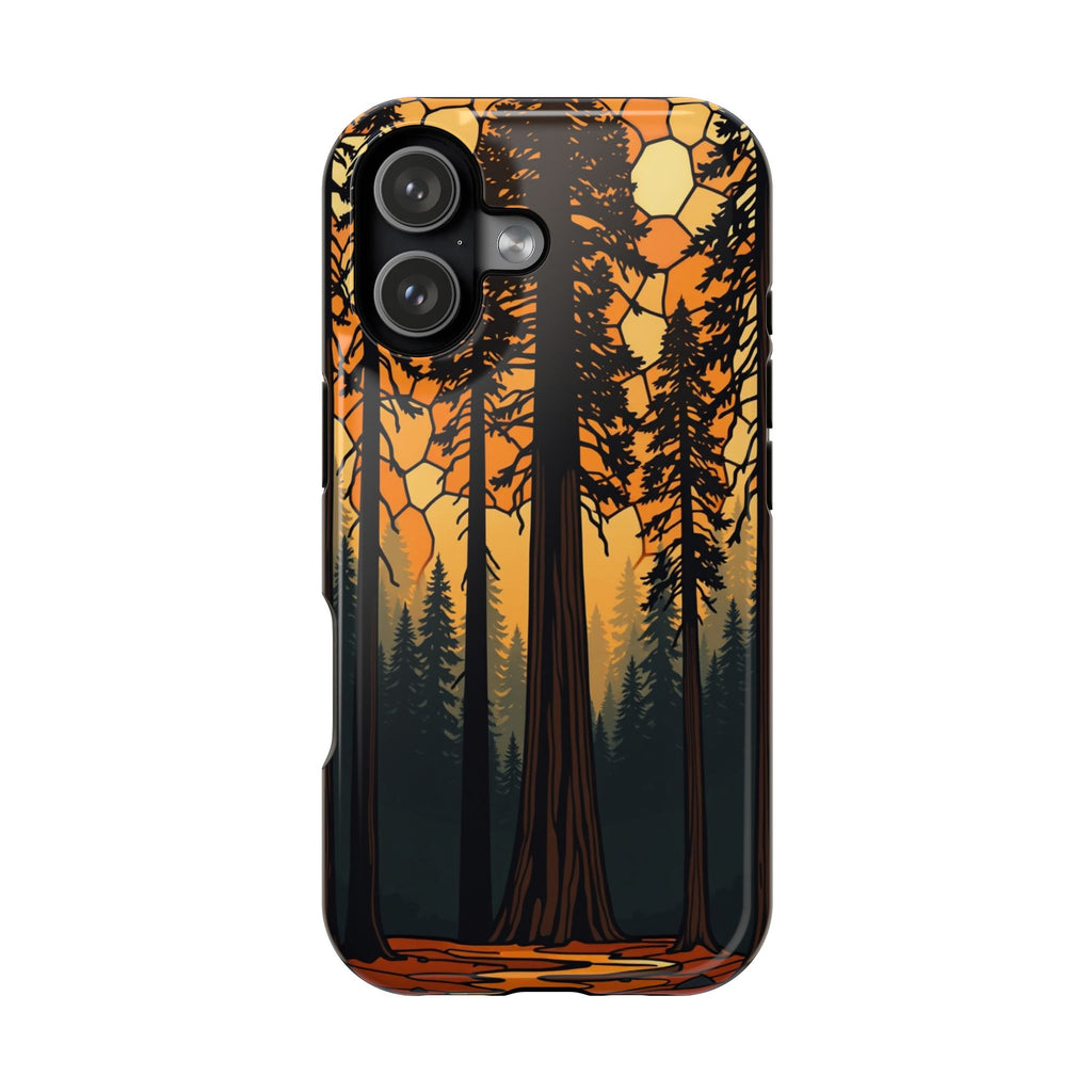 iPhone Burnt Orange And Sand Redwood Forest Soft iPhone 11 Finish · iPhone Case