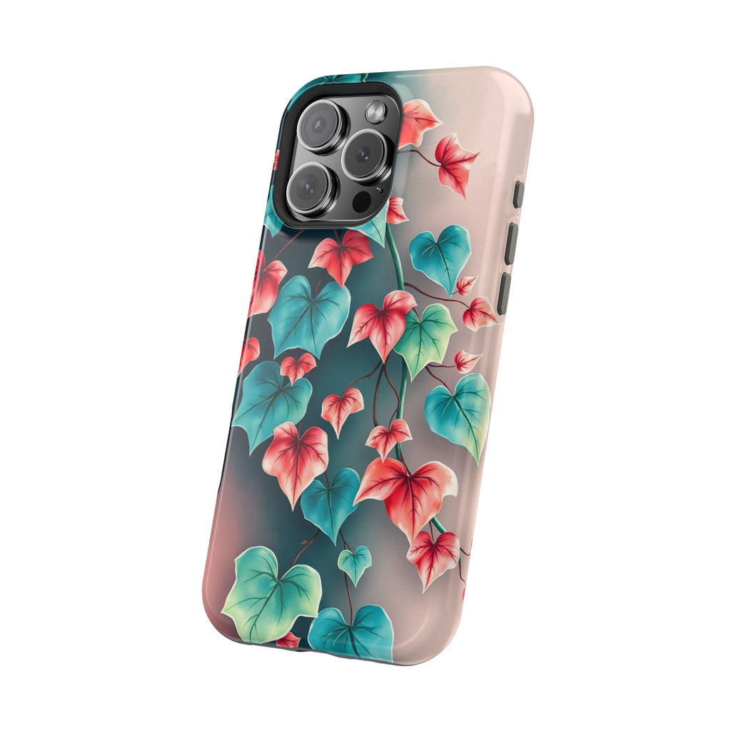 iPhone Art Nouveau Vine Teal And Coral Slim Snap Case · iPhone Case