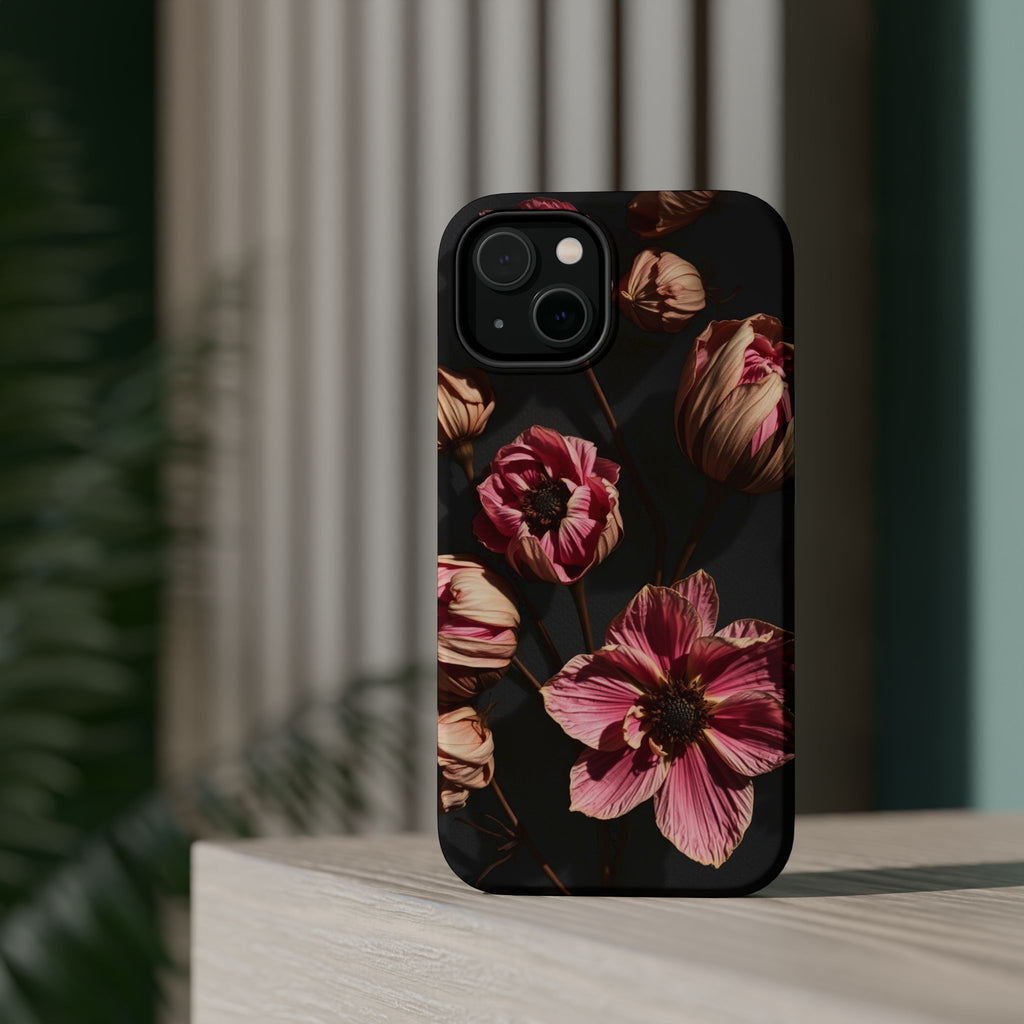 iPhone Dried Flower Flat Lay Electric Art Slim Snap Case · iPhone Case