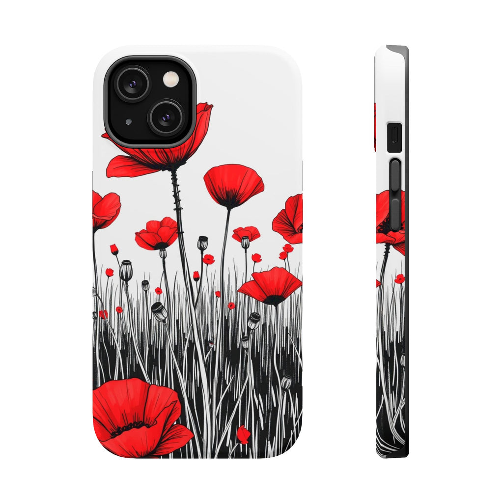 iPhone Poppy Field Cinematic Art Bold Modern Everyday Snap Case · iPhone Case