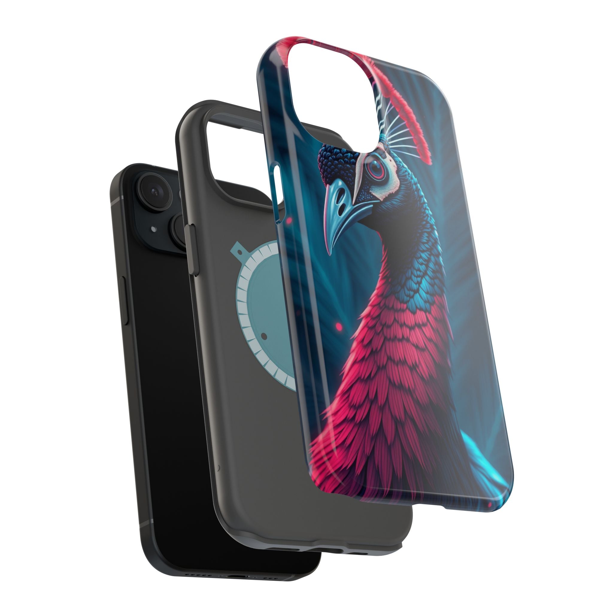 iPhone Nouveau Peacock Electric Art Slim Everyday Designer Case · iPhone Case