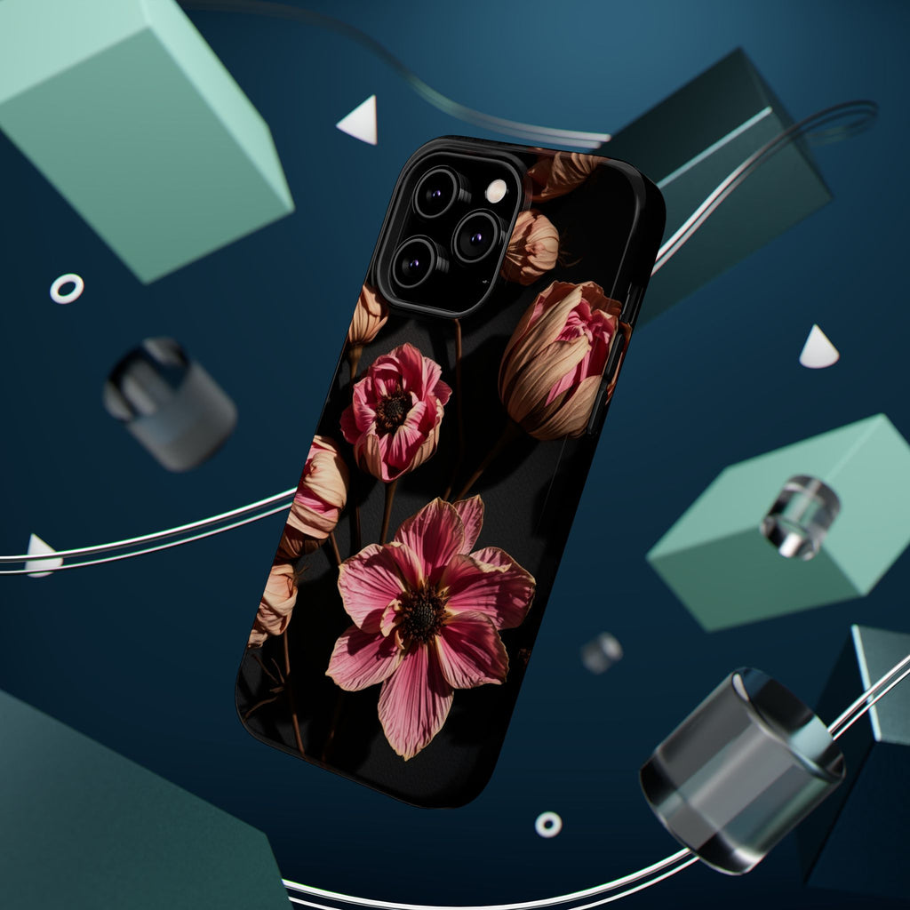 iPhone Dried Flower Flat Lay Electric Art Slim Snap Case · iPhone Case